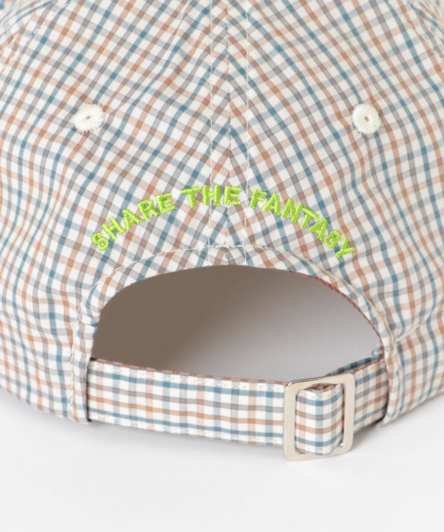 Share the Fantasy　6 panel long brim cap GRN×BEG FREE