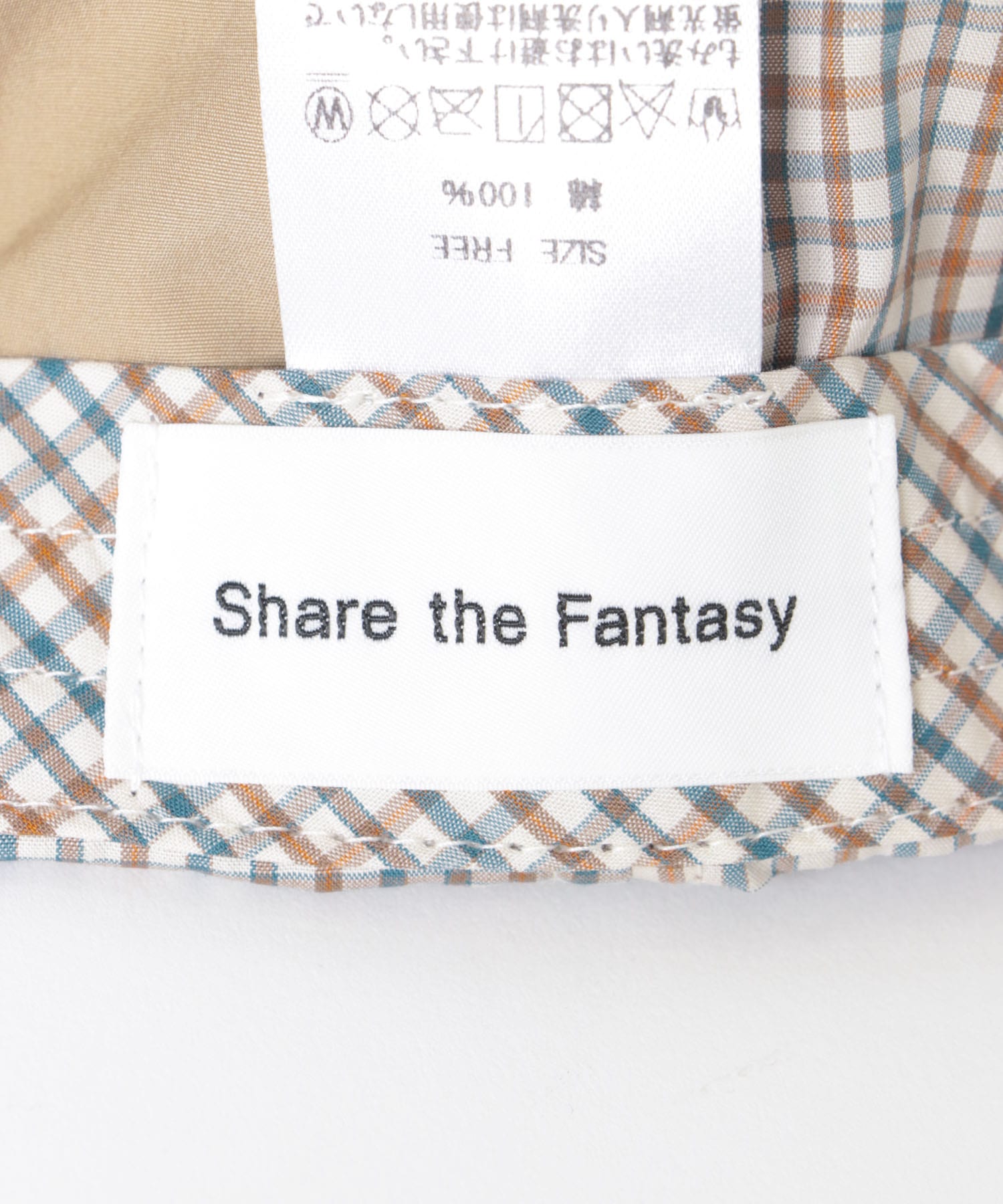 Share the Fantasy　6 panel long brim cap GRN×BEG FREE