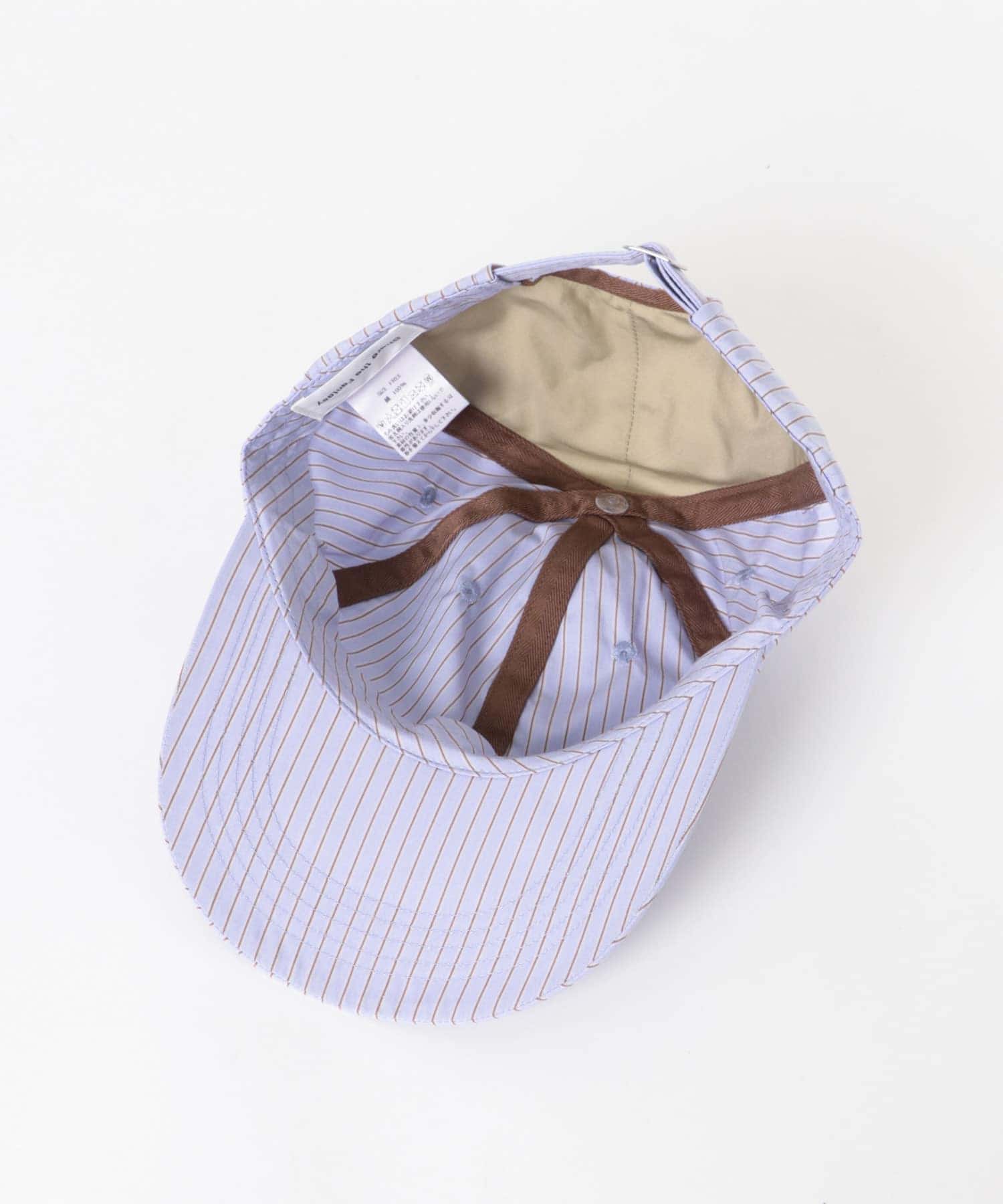 Share the Fantasy　6 panel long brim cap SAX×BROWN FREE