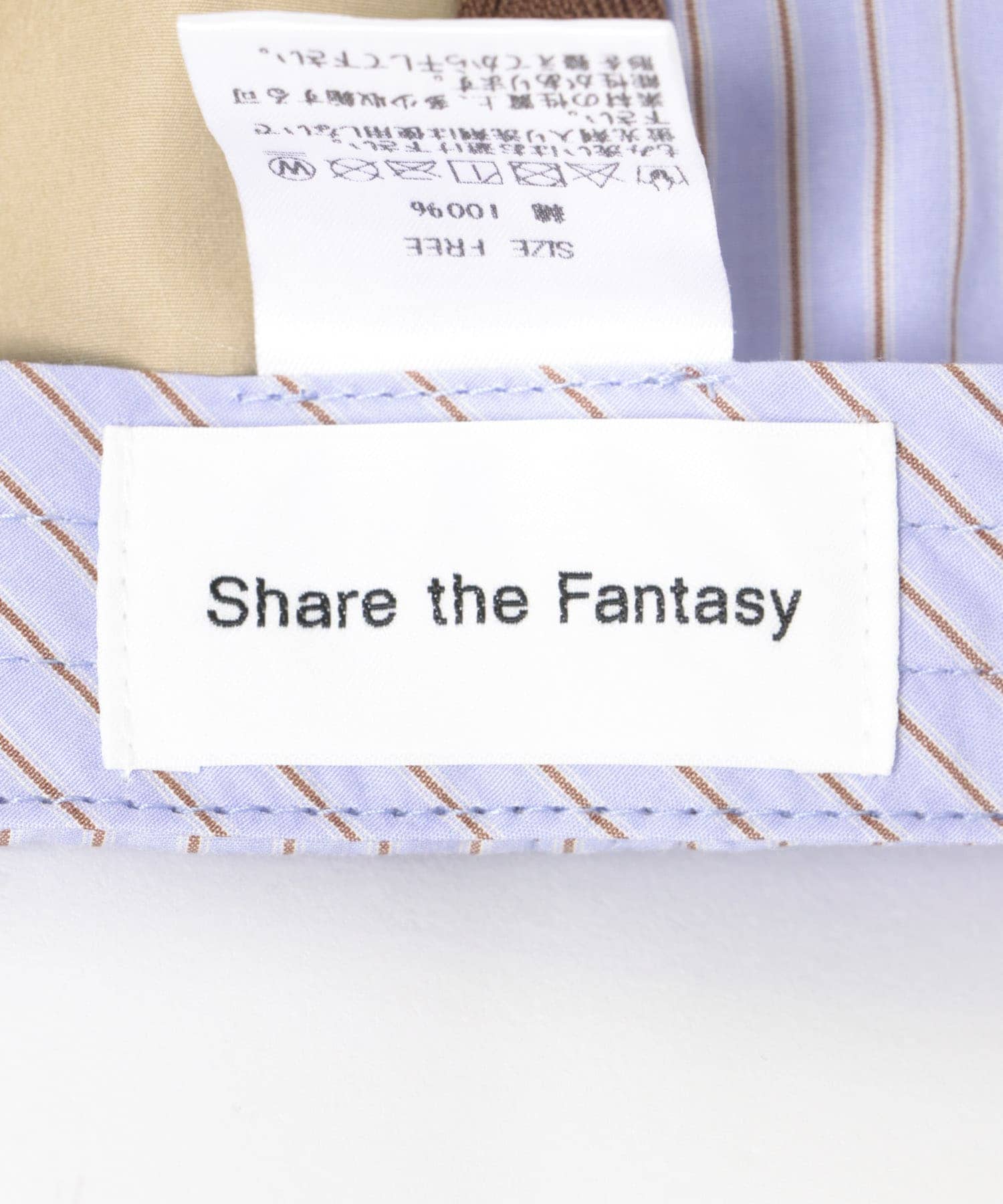 Share the Fantasy　6 panel long brim cap SAX×BROWN FREE
