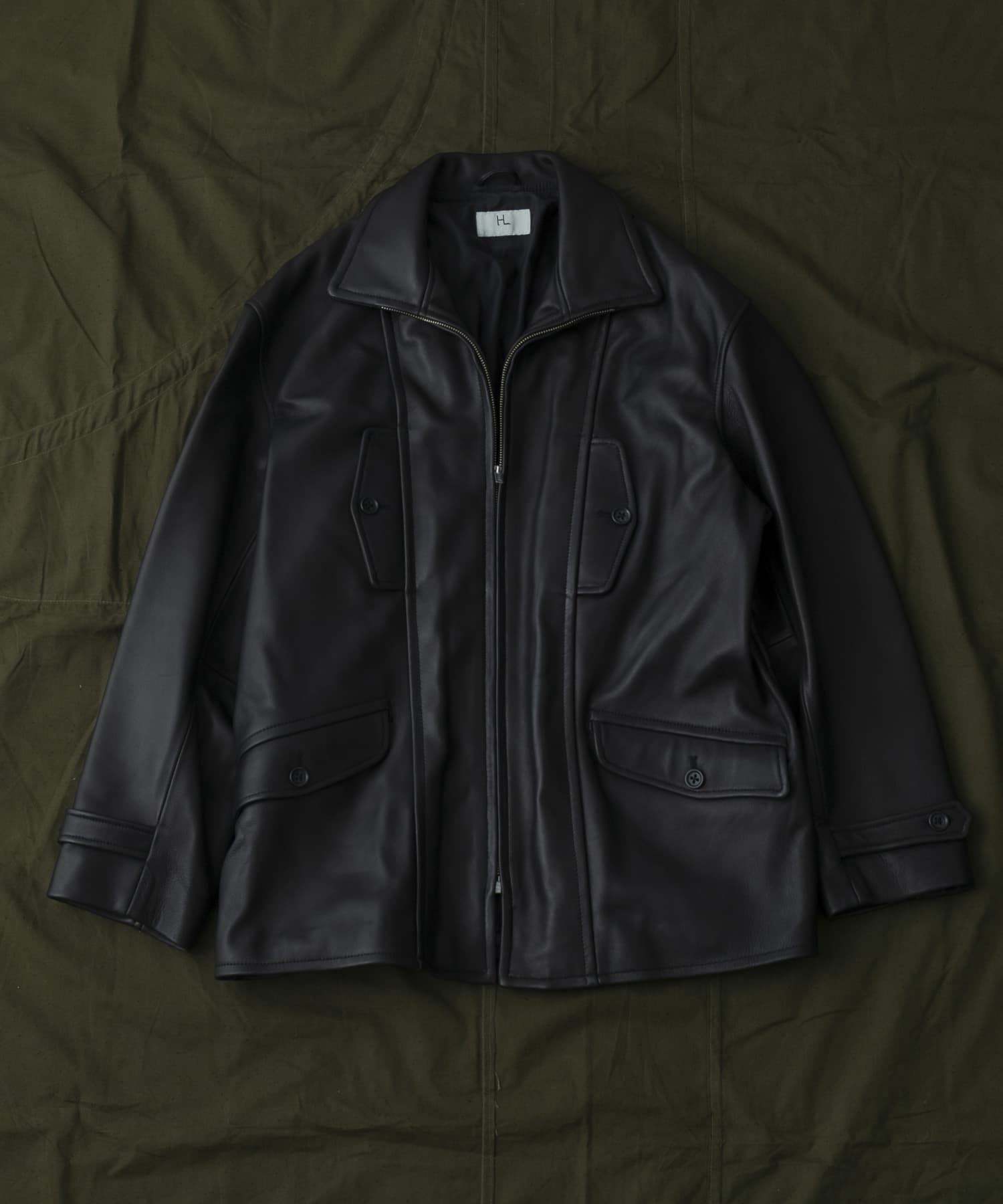HERILL　Lambnaked Jacket Black 1