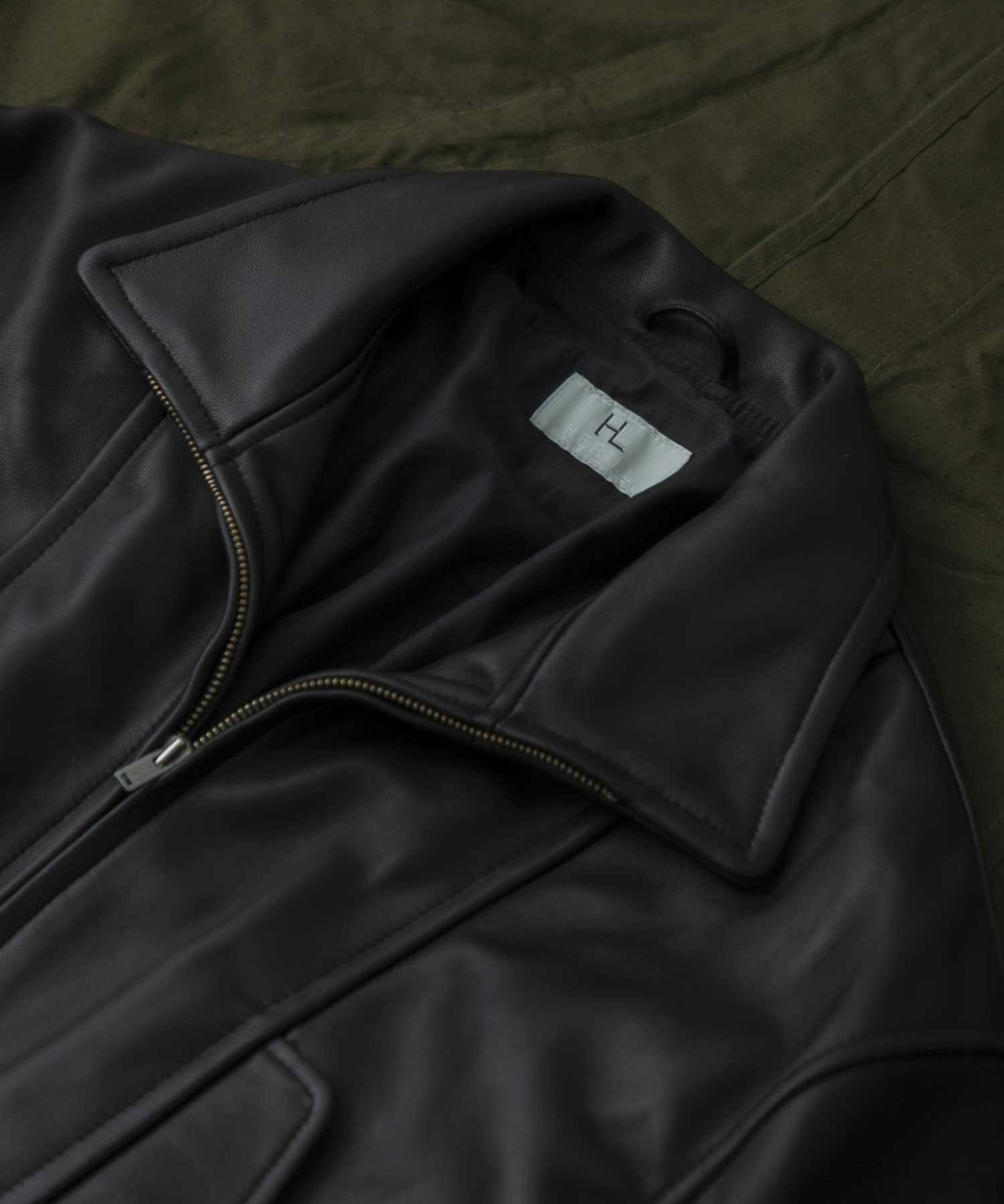 HERILL　Lambnaked Jacket Black 1