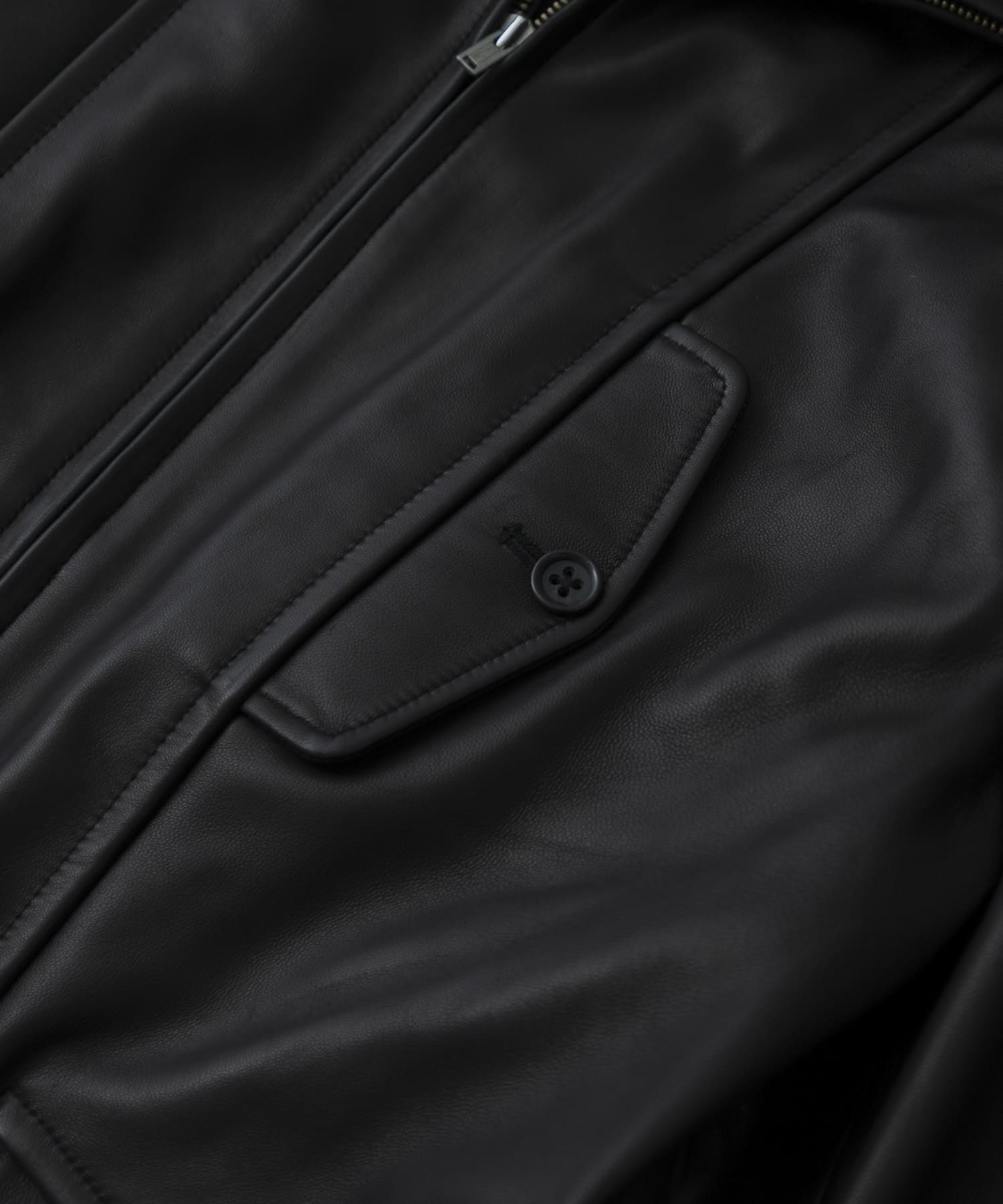 HERILL　Lambnaked Jacket Black 1