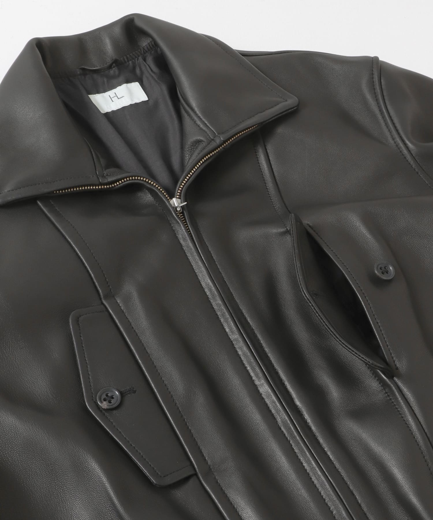 HERILL　Lambnaked Jacket Black 1