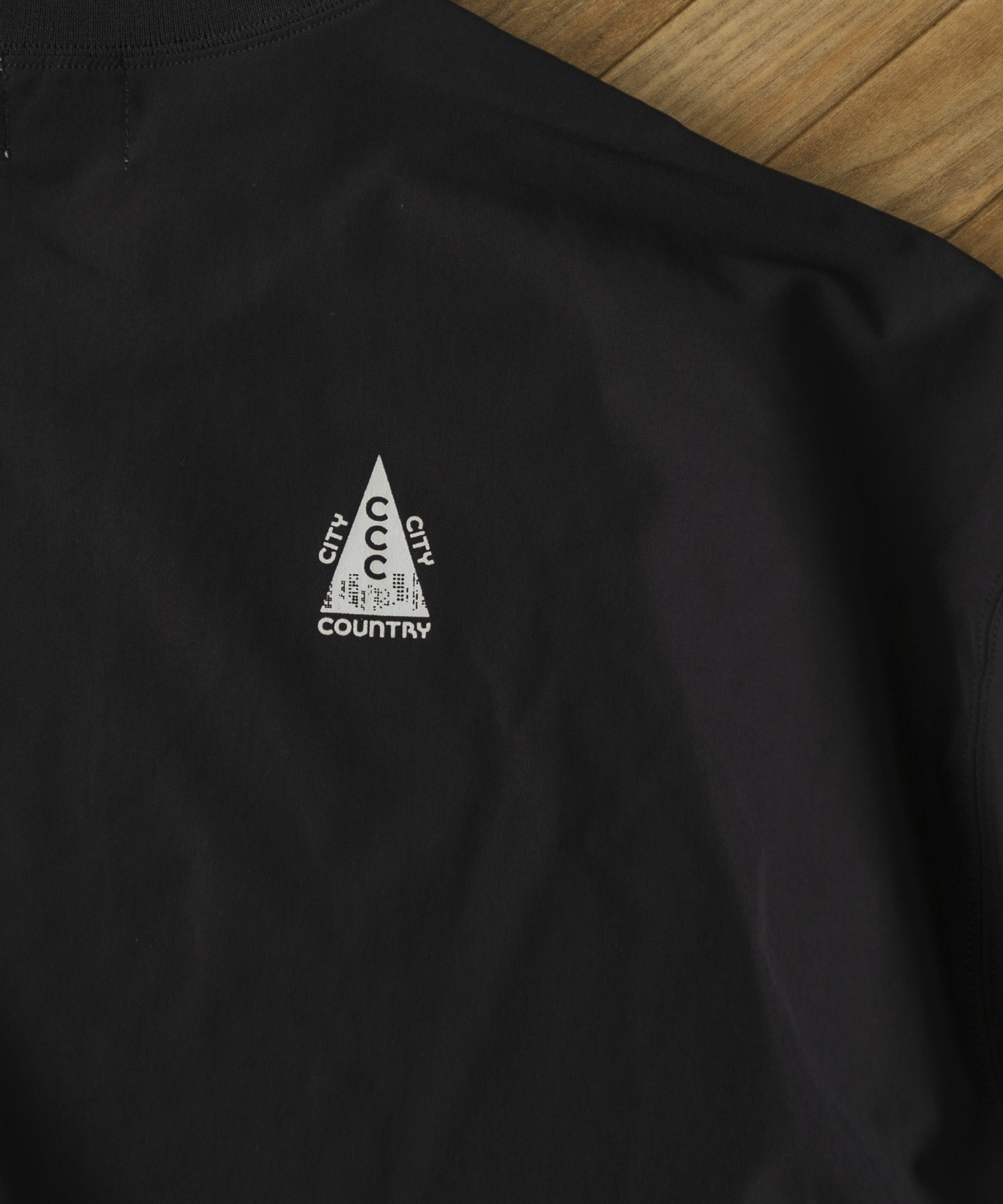 CITY COUNTRY CITY　STRETCH CREWNECK BLACK L