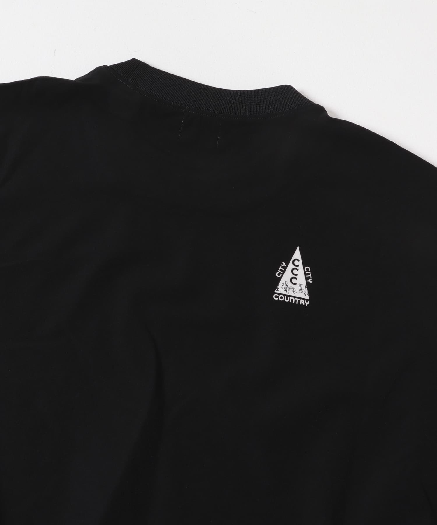 CITY COUNTRY CITY　STRETCH CREWNECK BLACK L