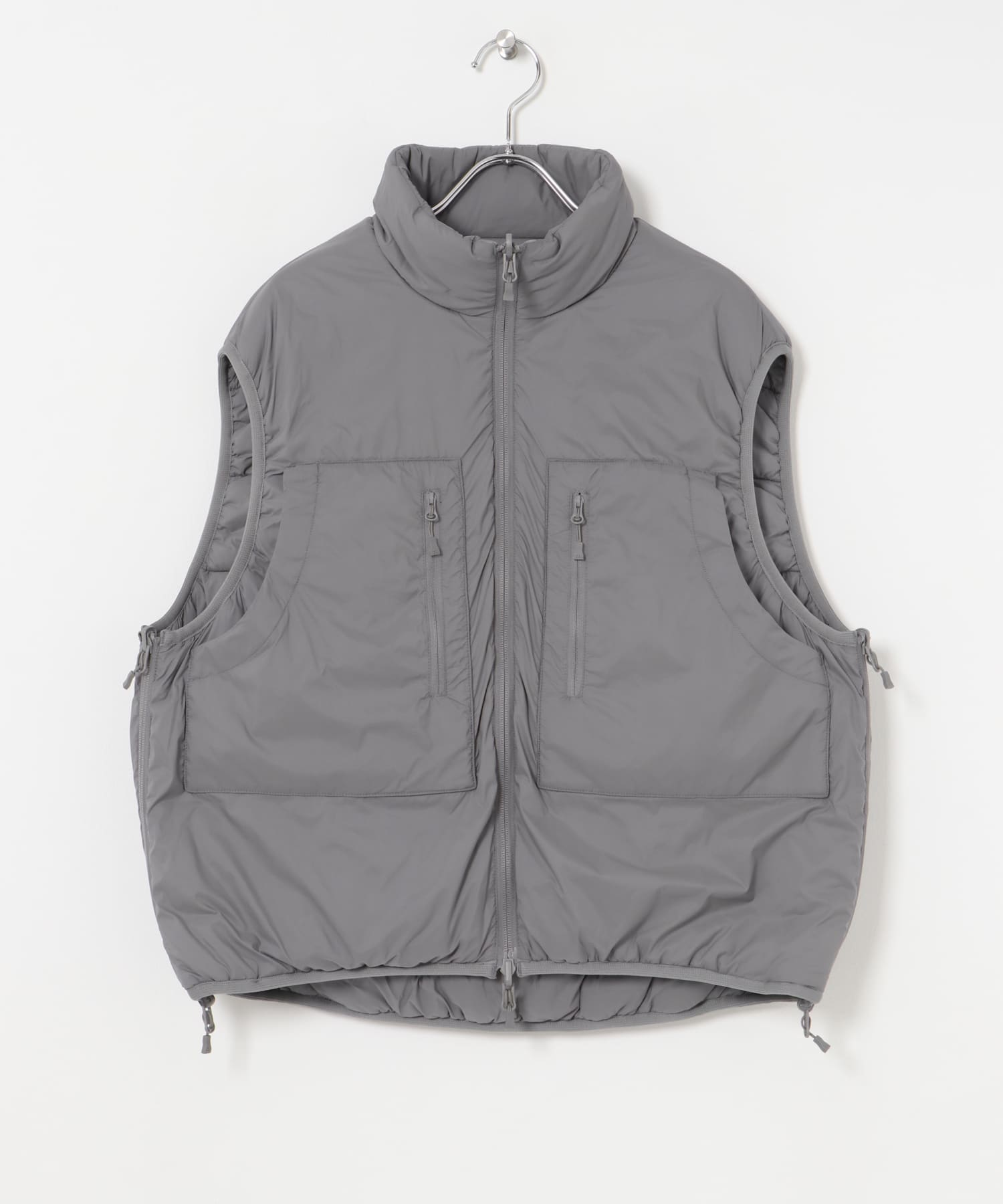 DAIWA PIER39　W's TECH REVERSIBLE CLIMBERS PUFFVEST LT.GRAY FREE
