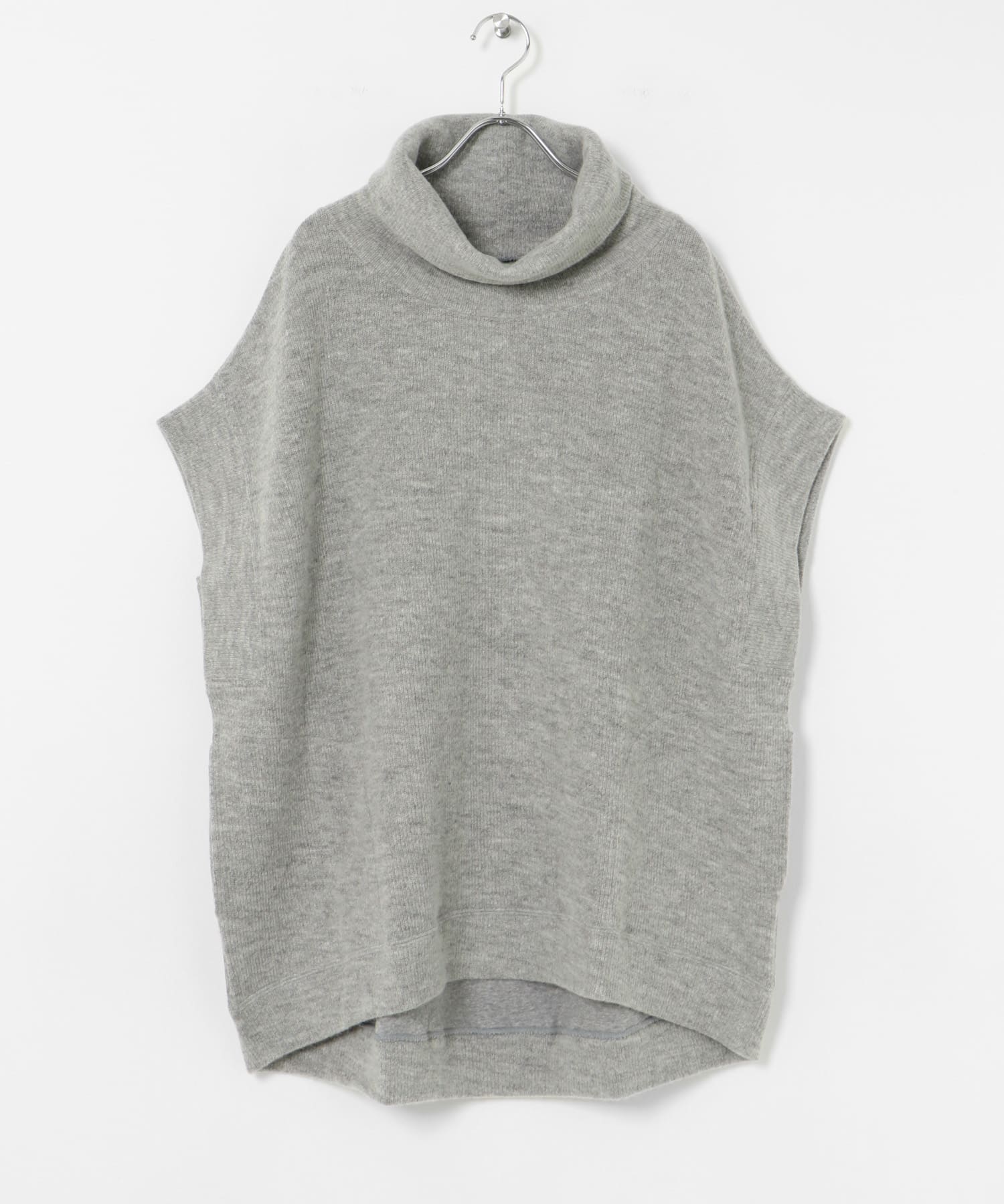 THE FLATS　HIGH NECK VEST GREY FREE