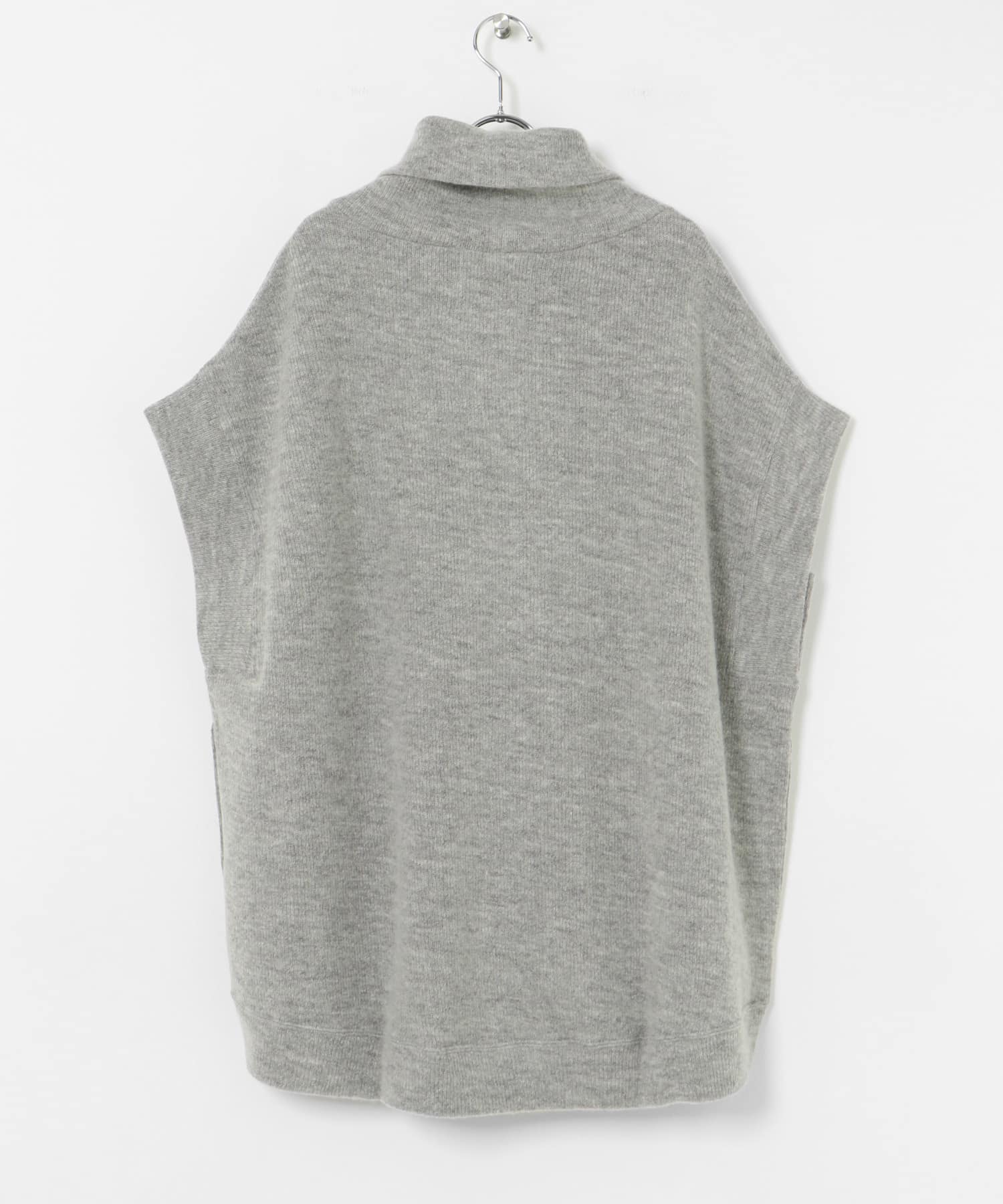 THE FLATS　HIGH NECK VEST GREY FREE