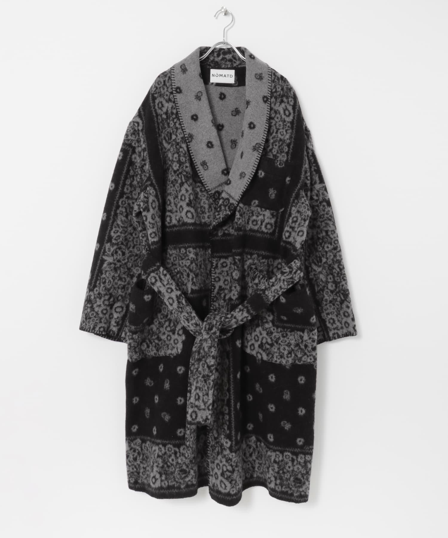 NOMA.　Belted Blanket Coat Black 1