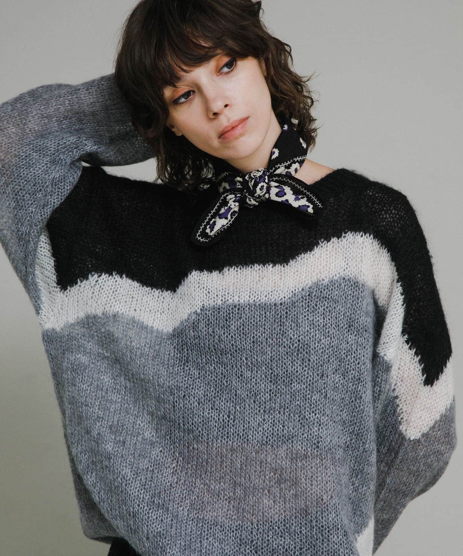 NOMA.　HandKnitted MohairSweater Black 1
