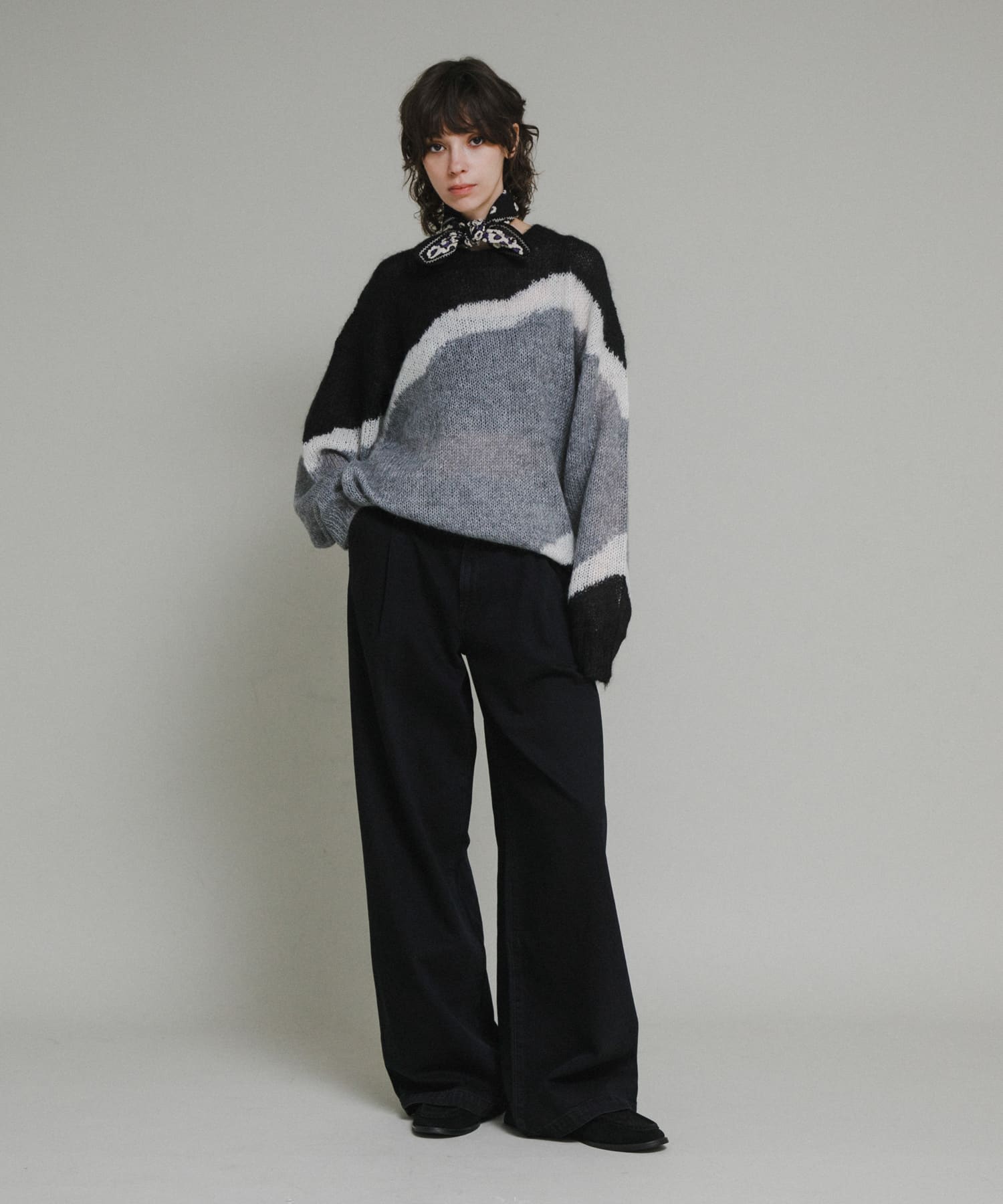 NOMA.　HandKnitted MohairSweater Black 1