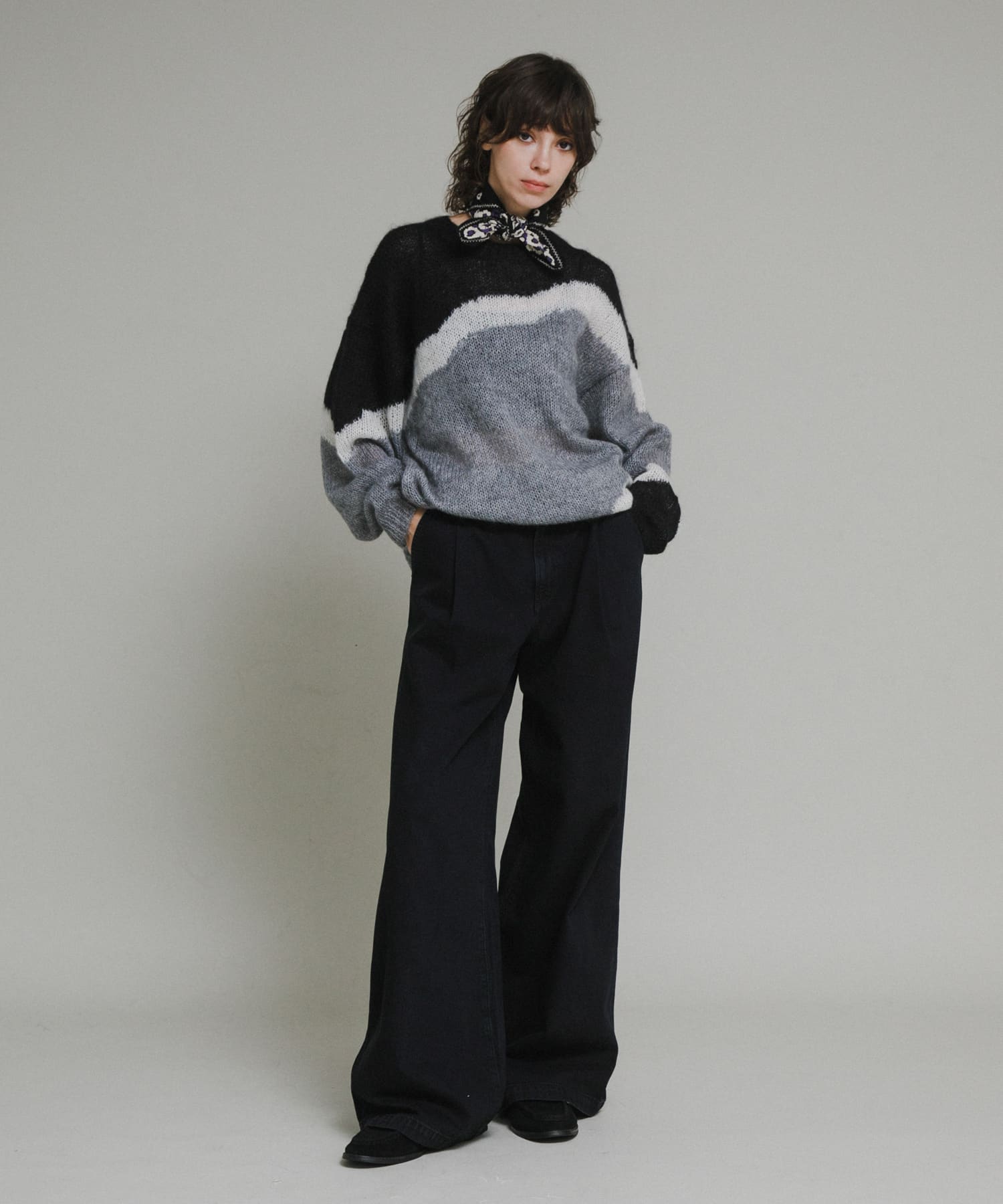 NOMA.　HandKnitted MohairSweater Black 1