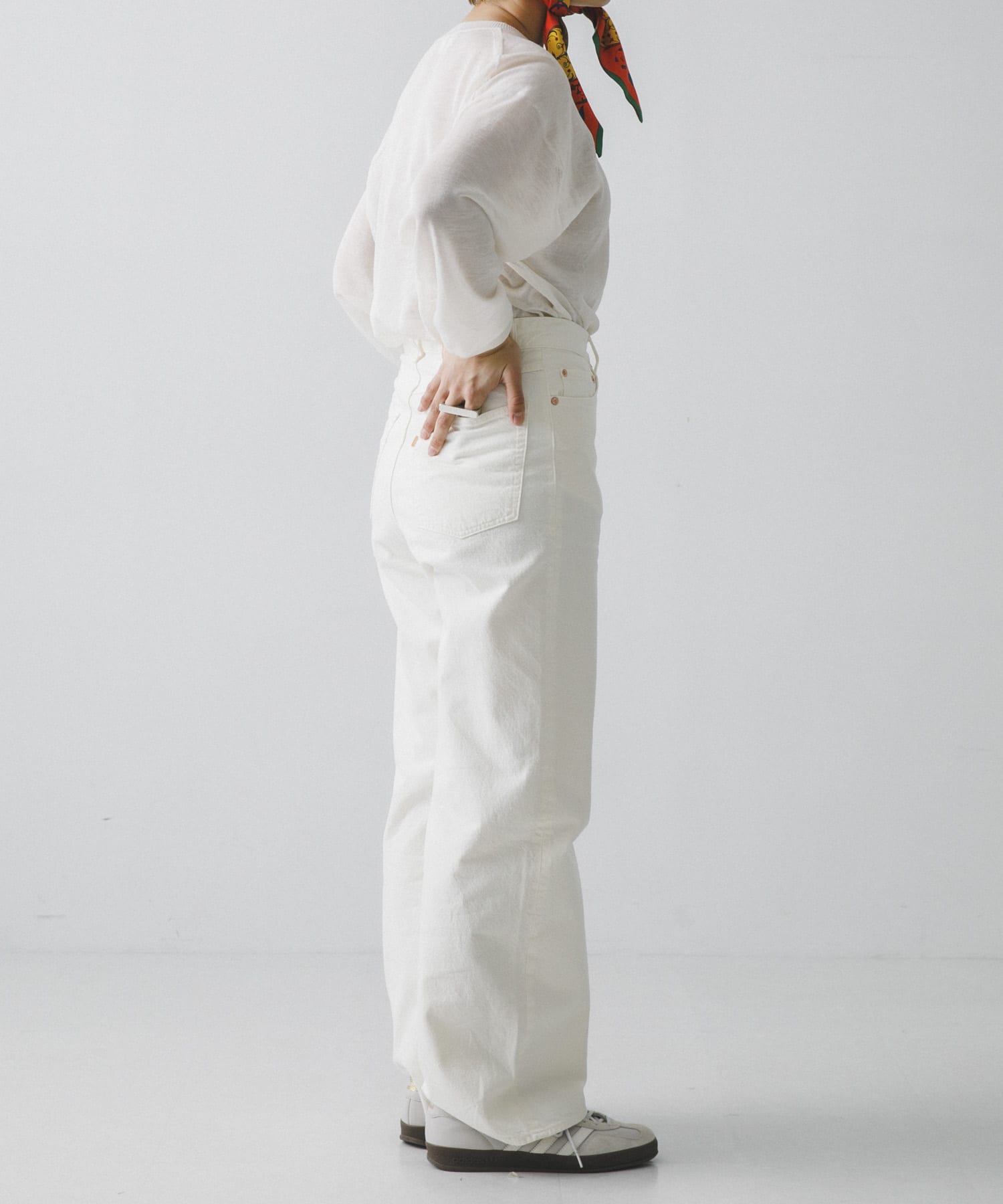 HERILL　Nepdenim widepants White 0