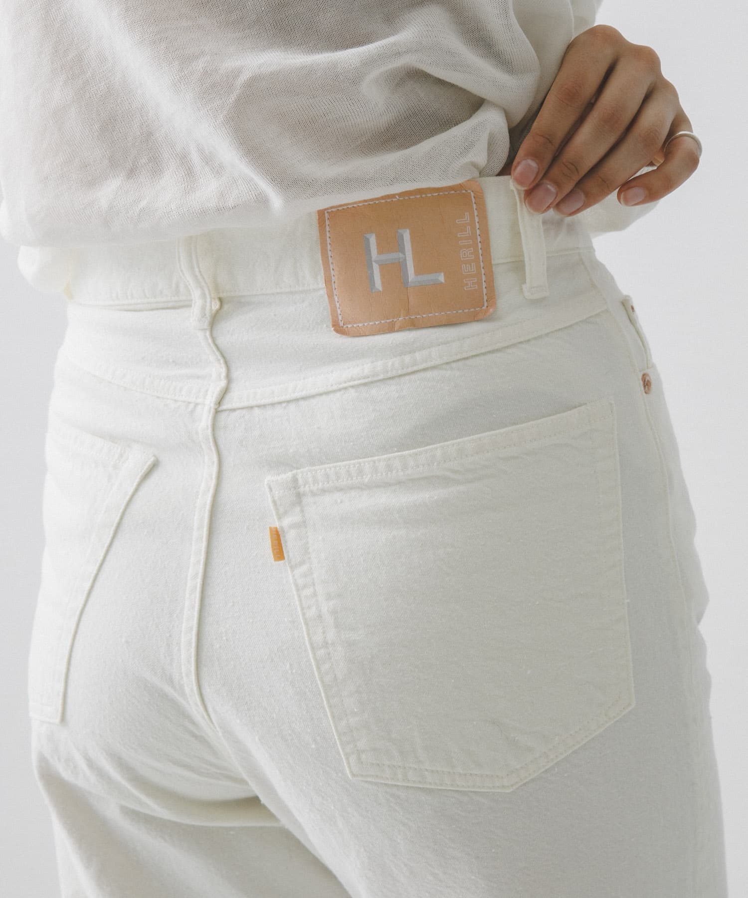 HERILL　Nepdenim widepants White 0