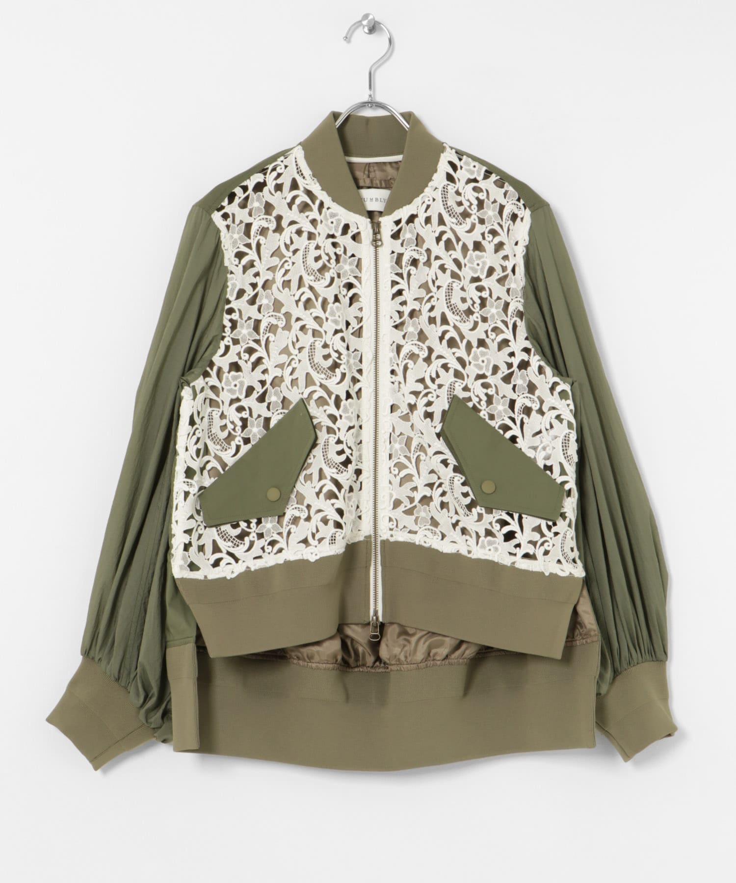 STUMBLY LACE COMBI SHEER SL MA-1(38 KHAKI): アウター｜URBAN