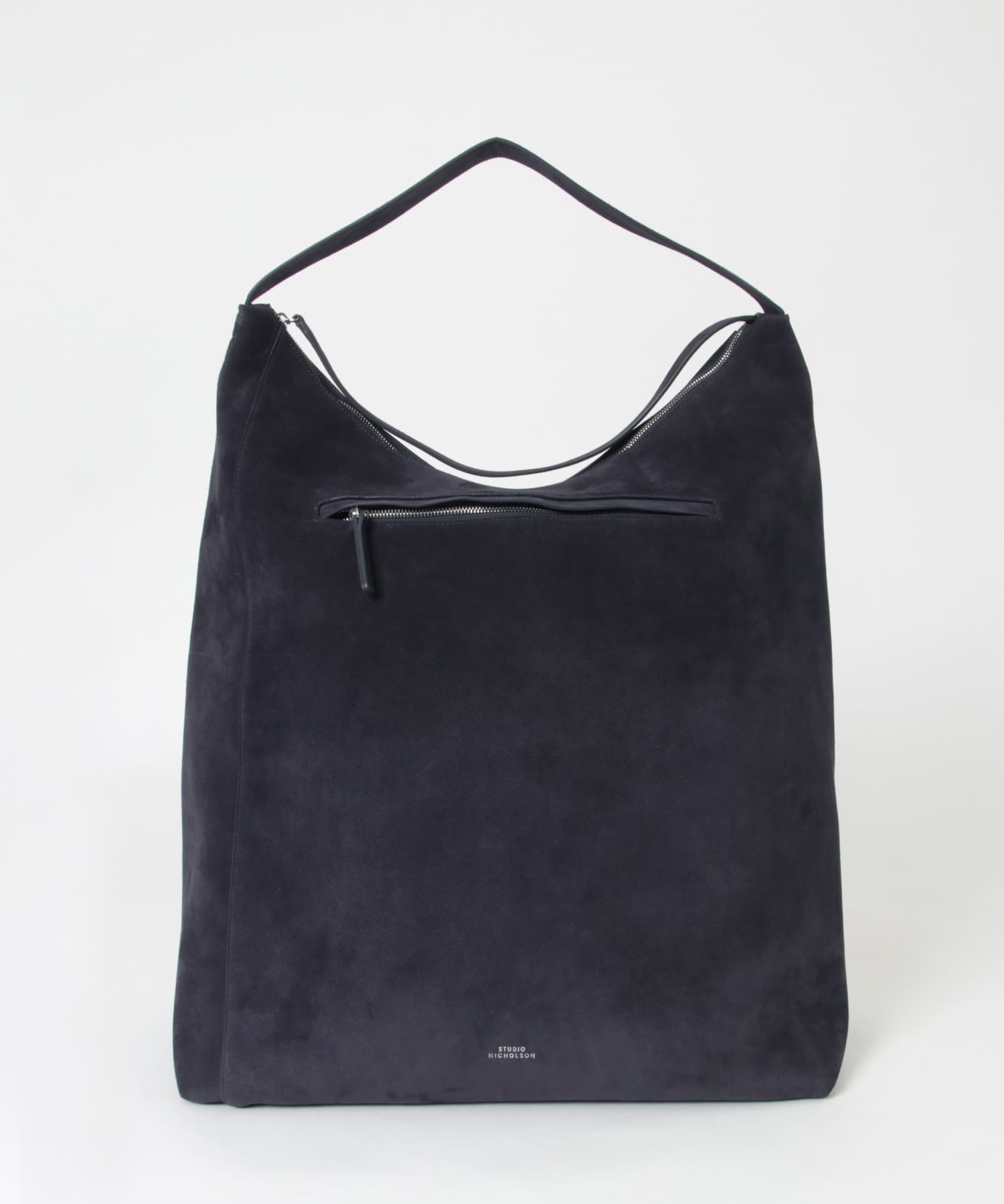 STUDIO NICHOLSON　HOBO BAG TYPE2 SUEDE D NAVY FREE