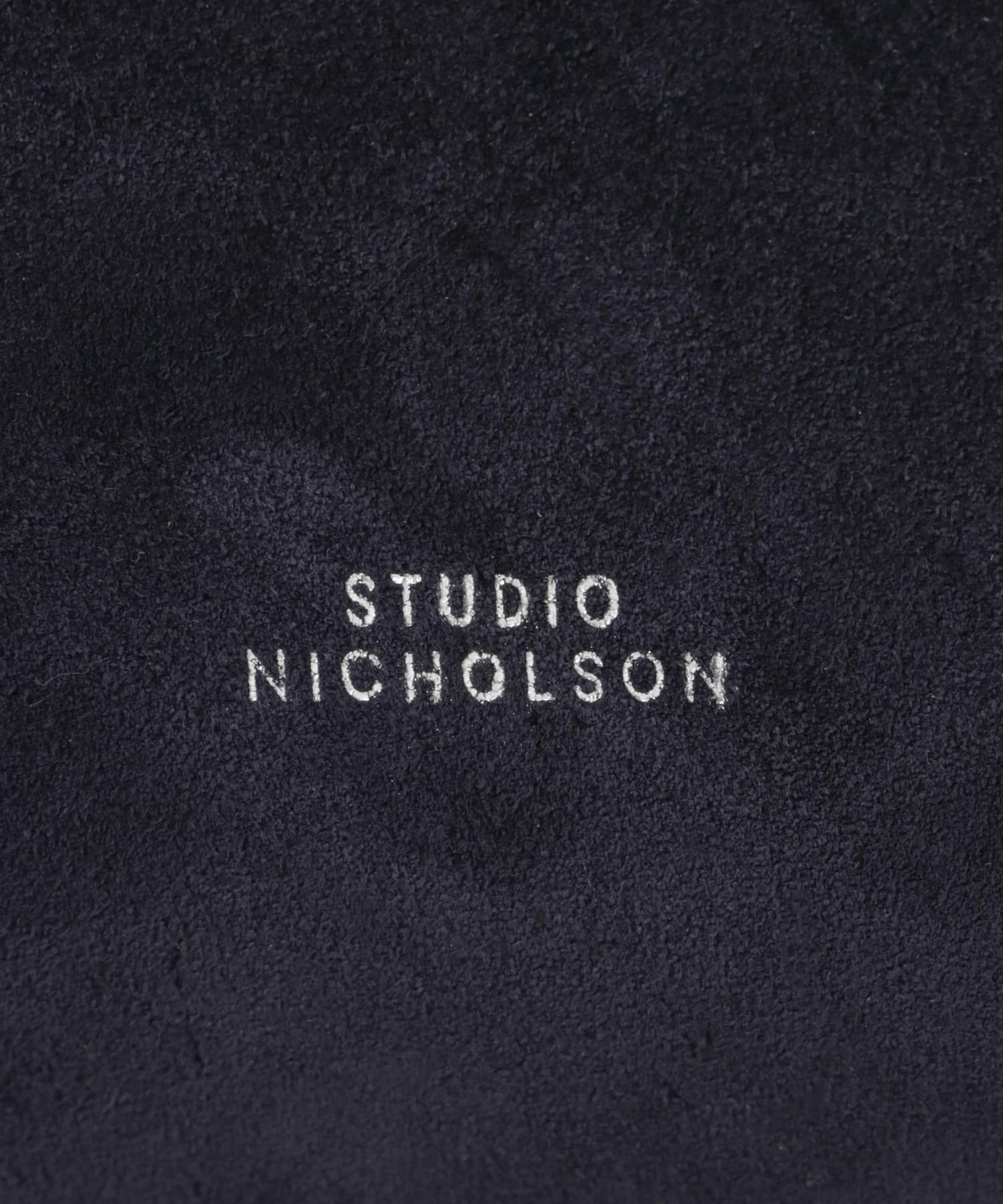STUDIO NICHOLSON　HOBO BAG TYPE2 SUEDE D NAVY FREE