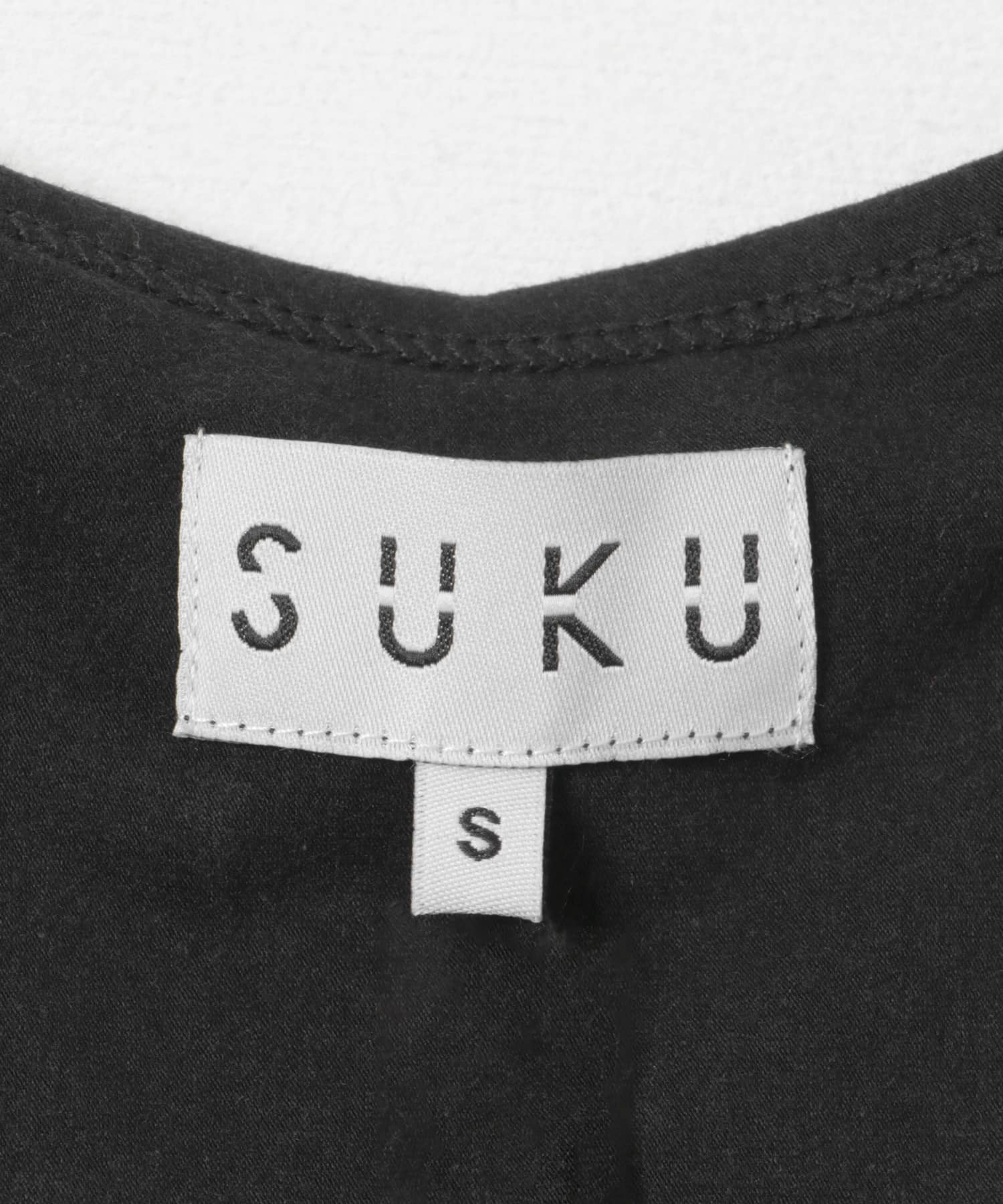 SUKU HOME　FRILL SWIRL TANK EBONY S