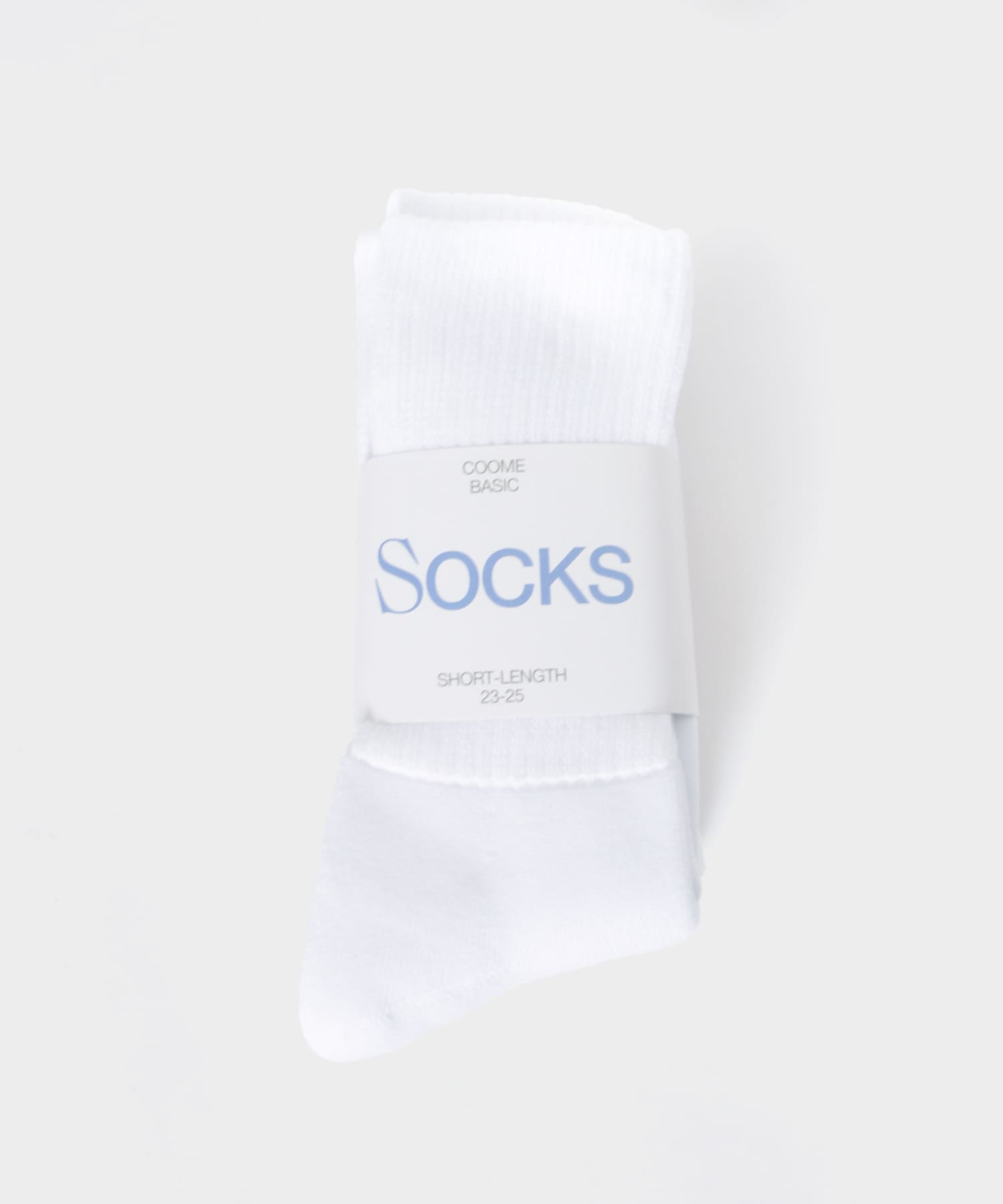 COOME　COOME SOCKS WHITE FREE