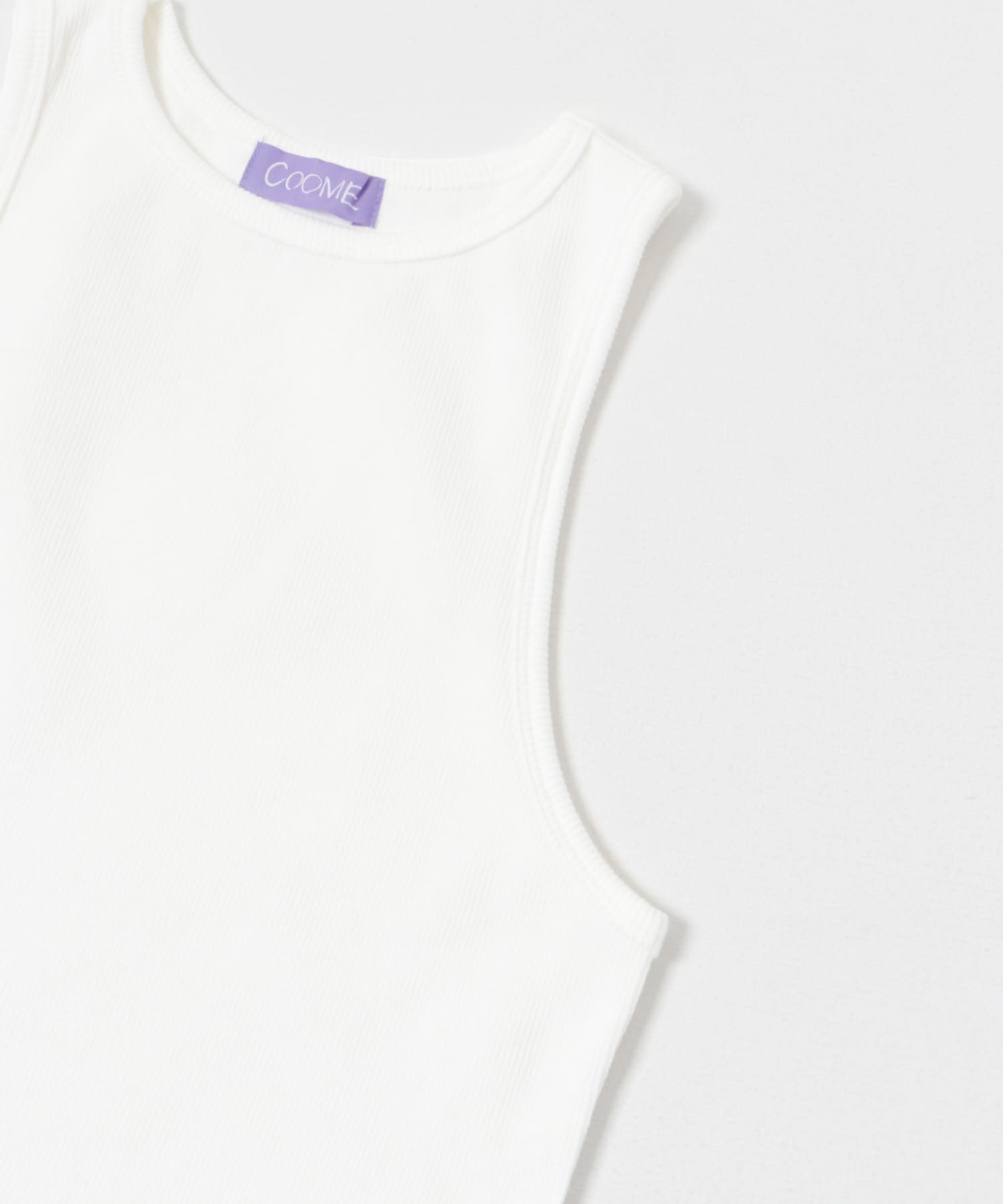 COOME　BABY TANK　TOP OFF WHITE M