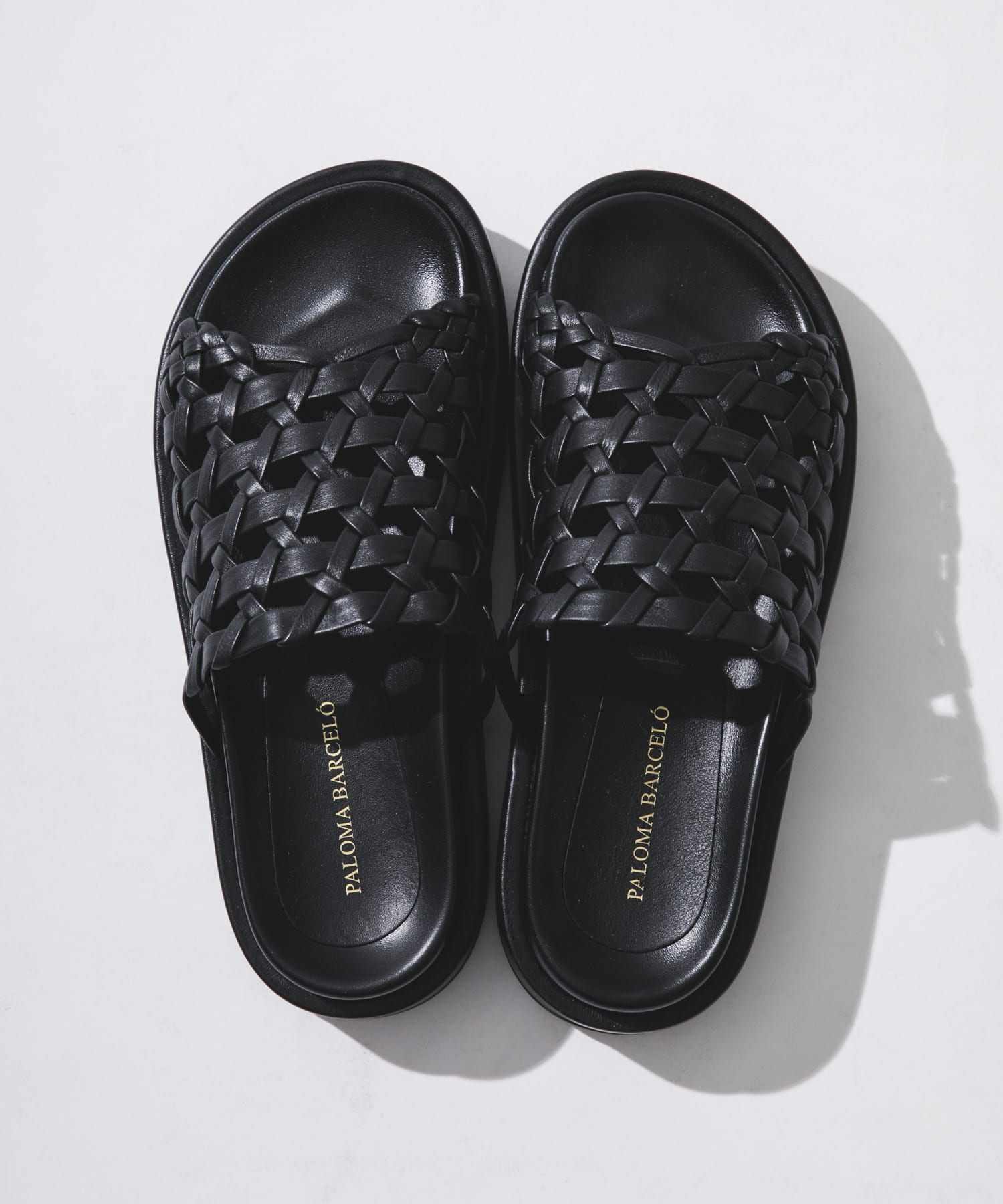 PALOMA BARCELO　NAPPA SANDAL BLACK 36