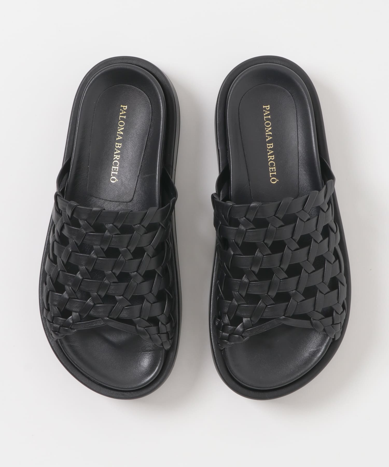 PALOMA BARCELO　NAPPA SANDAL BLACK 36