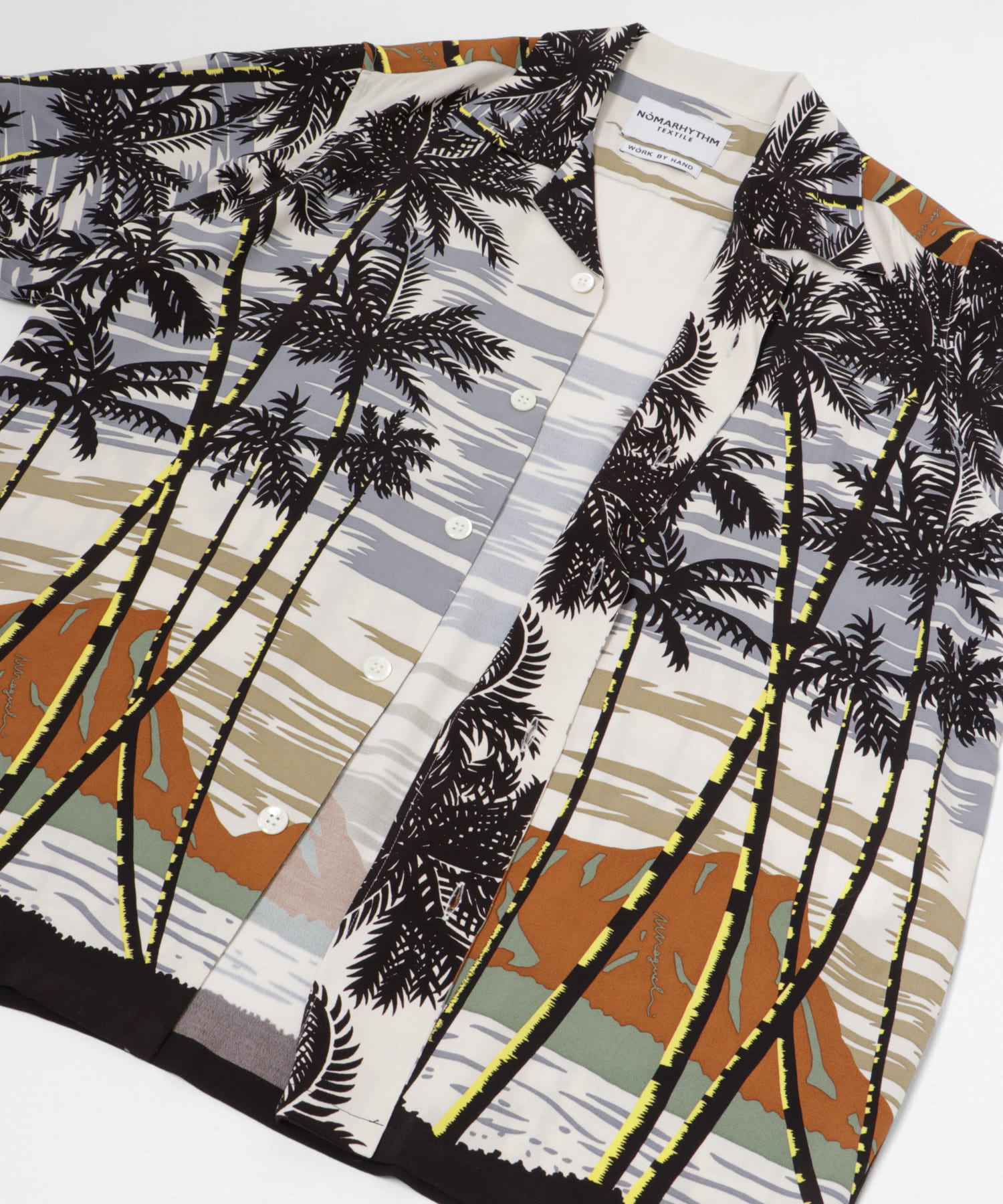 NOMARHYTHM TEXTILE　Palm Tree Summer Shirt BEIGE 2