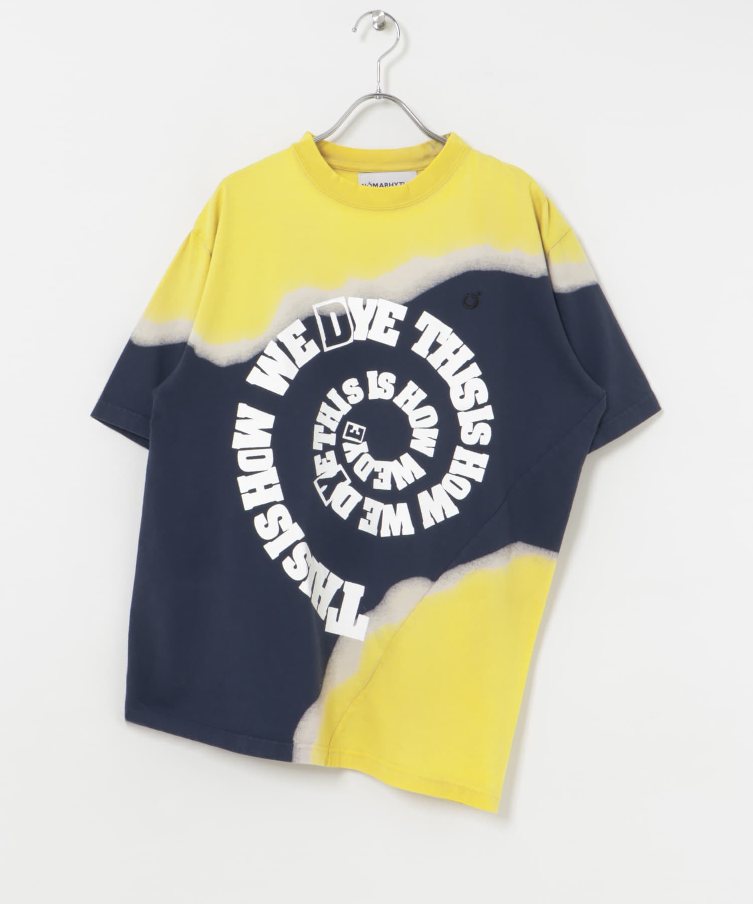 NOMARHYTHM TEXTILE Hand Dye Twist Tee-Print(2 NAVY): トップス