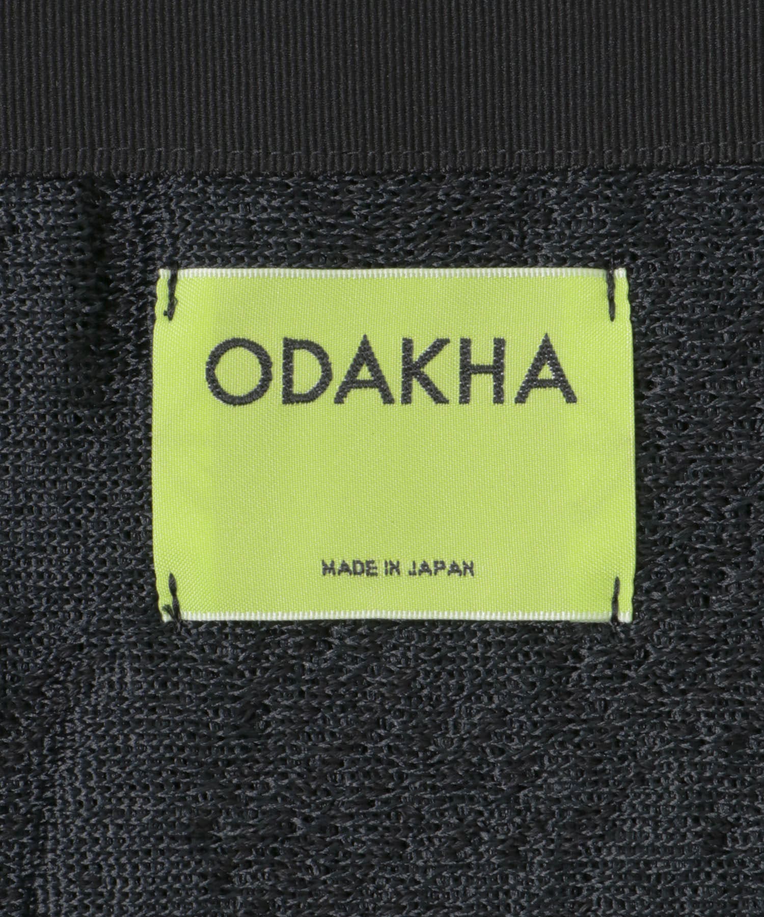 ODAKHA　grungeflower flared dress BLACK 1