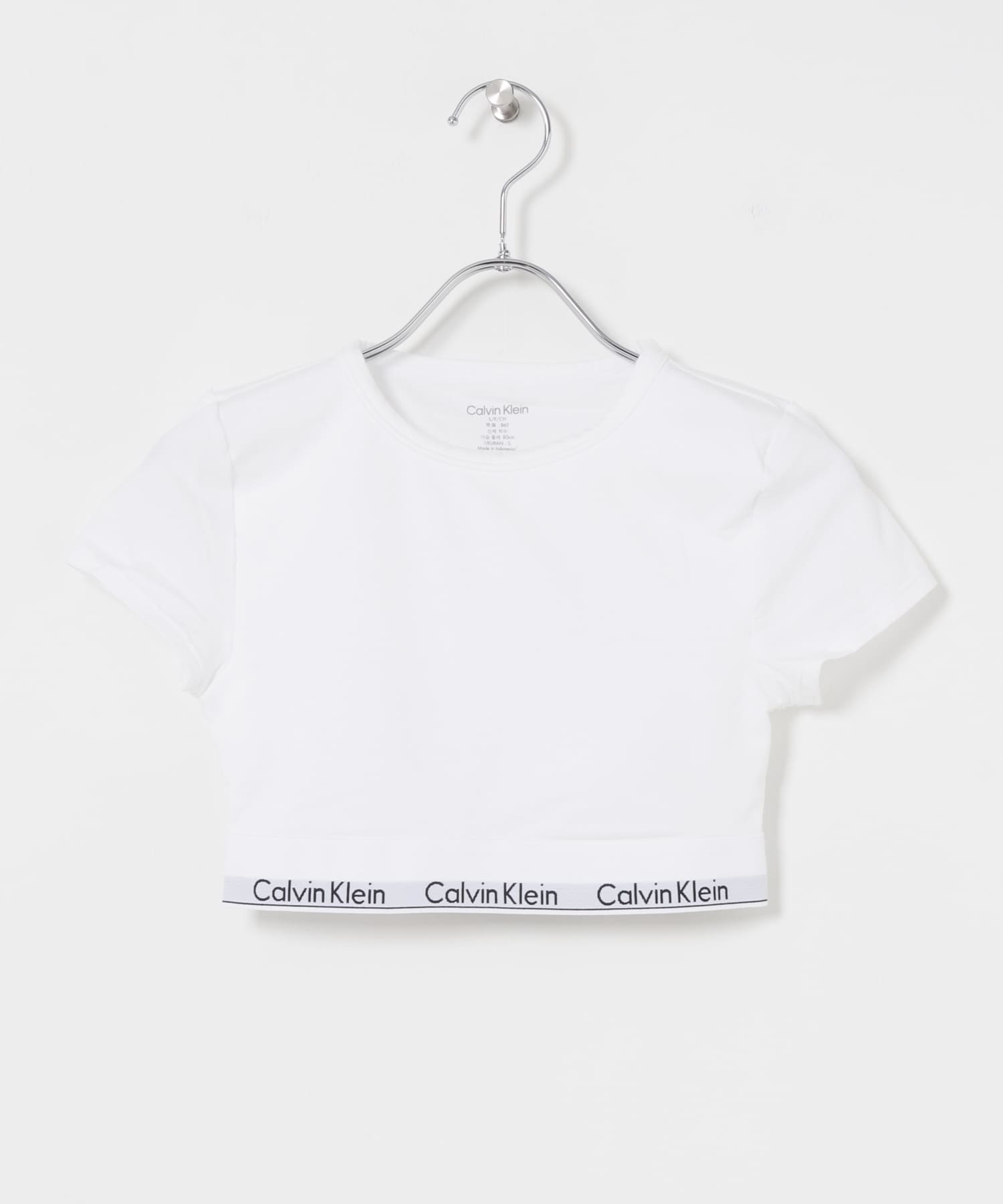 Calvin Klein　T-SHIRTS BRALETTE 100-WHITE S