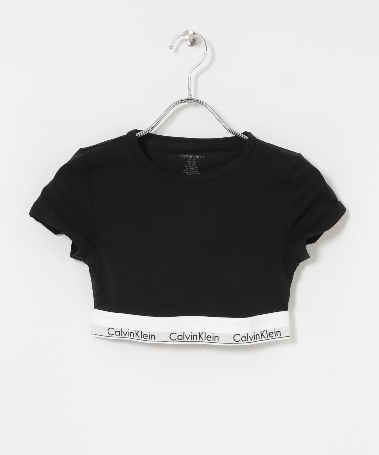 Calvin Klein　T-SHIRTS BRALETTE UB1-BLACK S