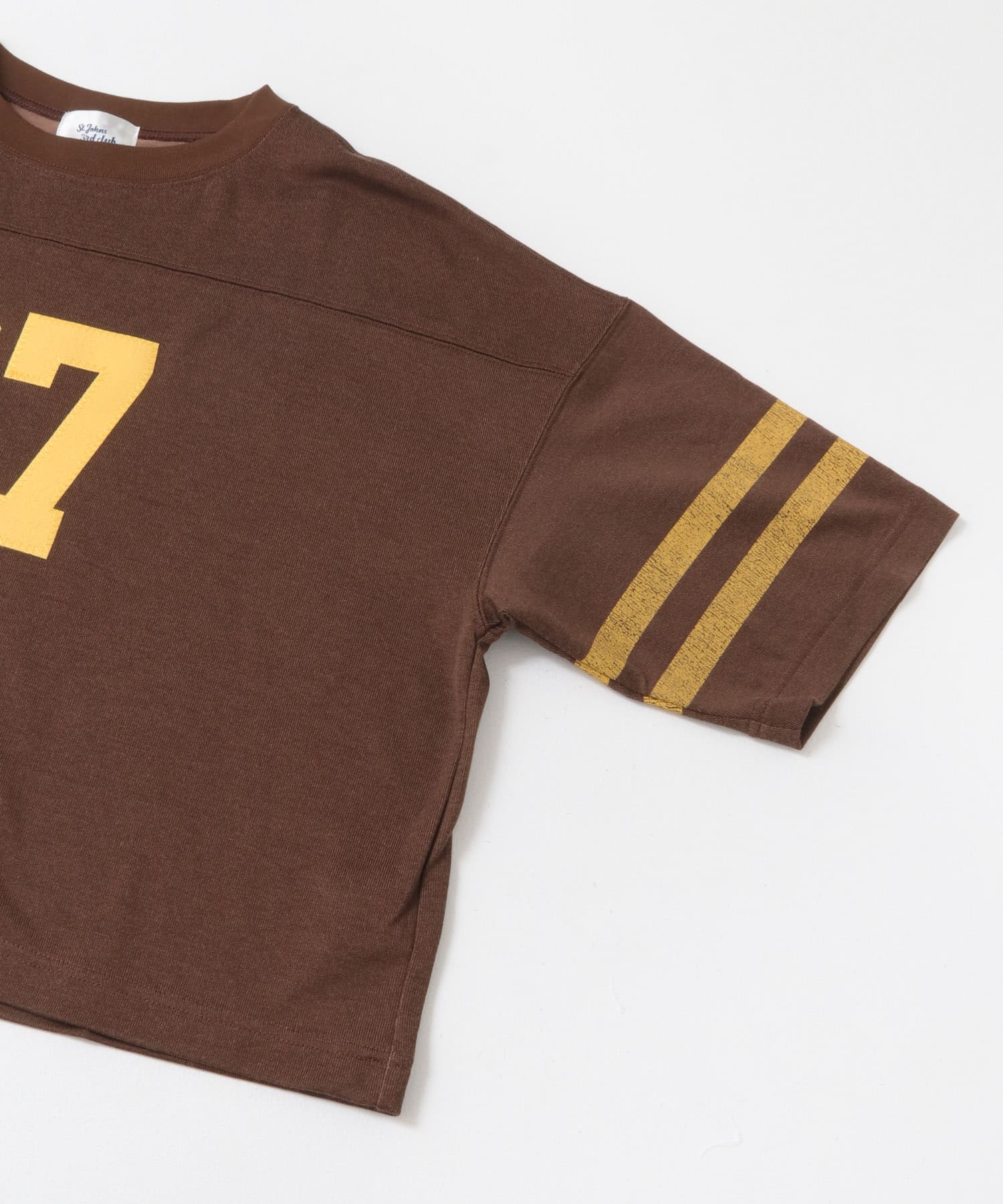 St.Johns 3rd club　No.67 FOOTBALL SHORT TEE BRN×YEL FREE
