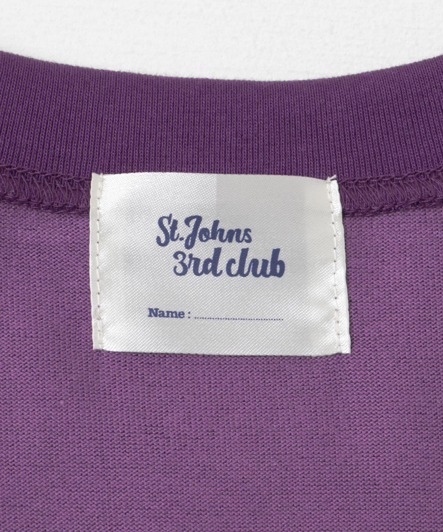 St.Johns 3rd club　No.67 FOOTBALL SHORT TEE PPL×WHT FREE