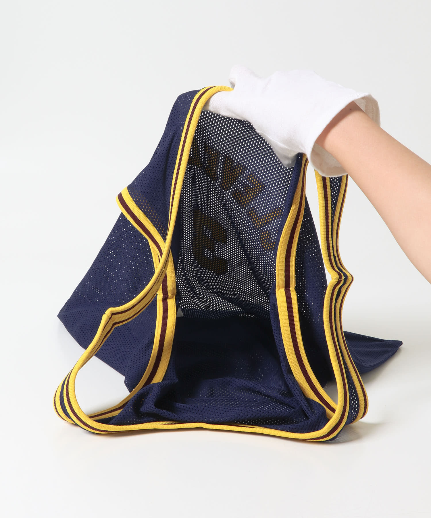 St.Johns 3rd club　Mesh BAG BLUE×YEL FREE
