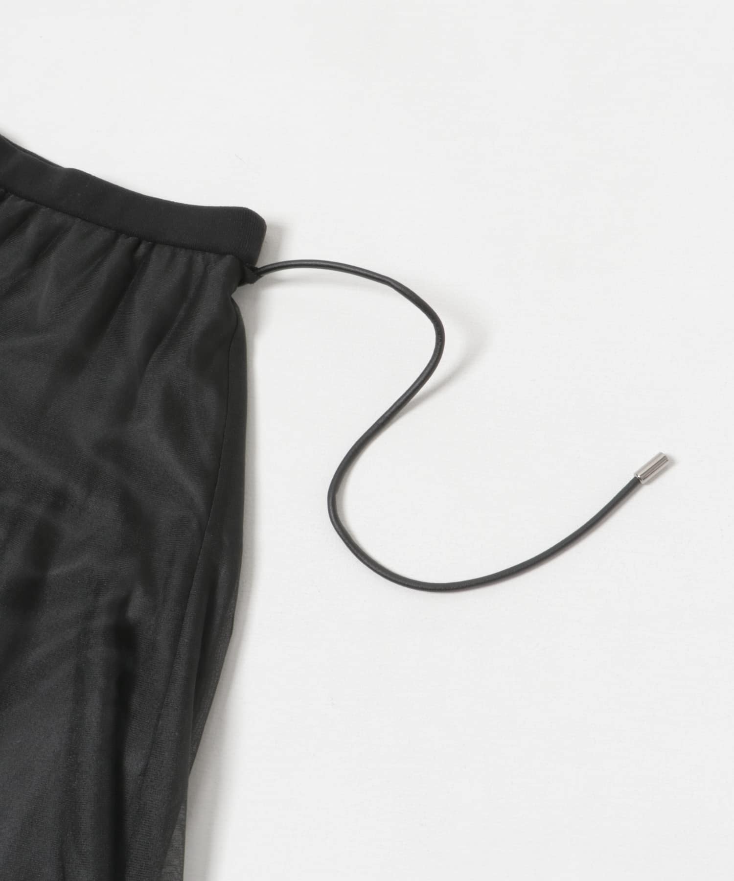 ODAKHA　sheer circular knit skirt BLACK 2