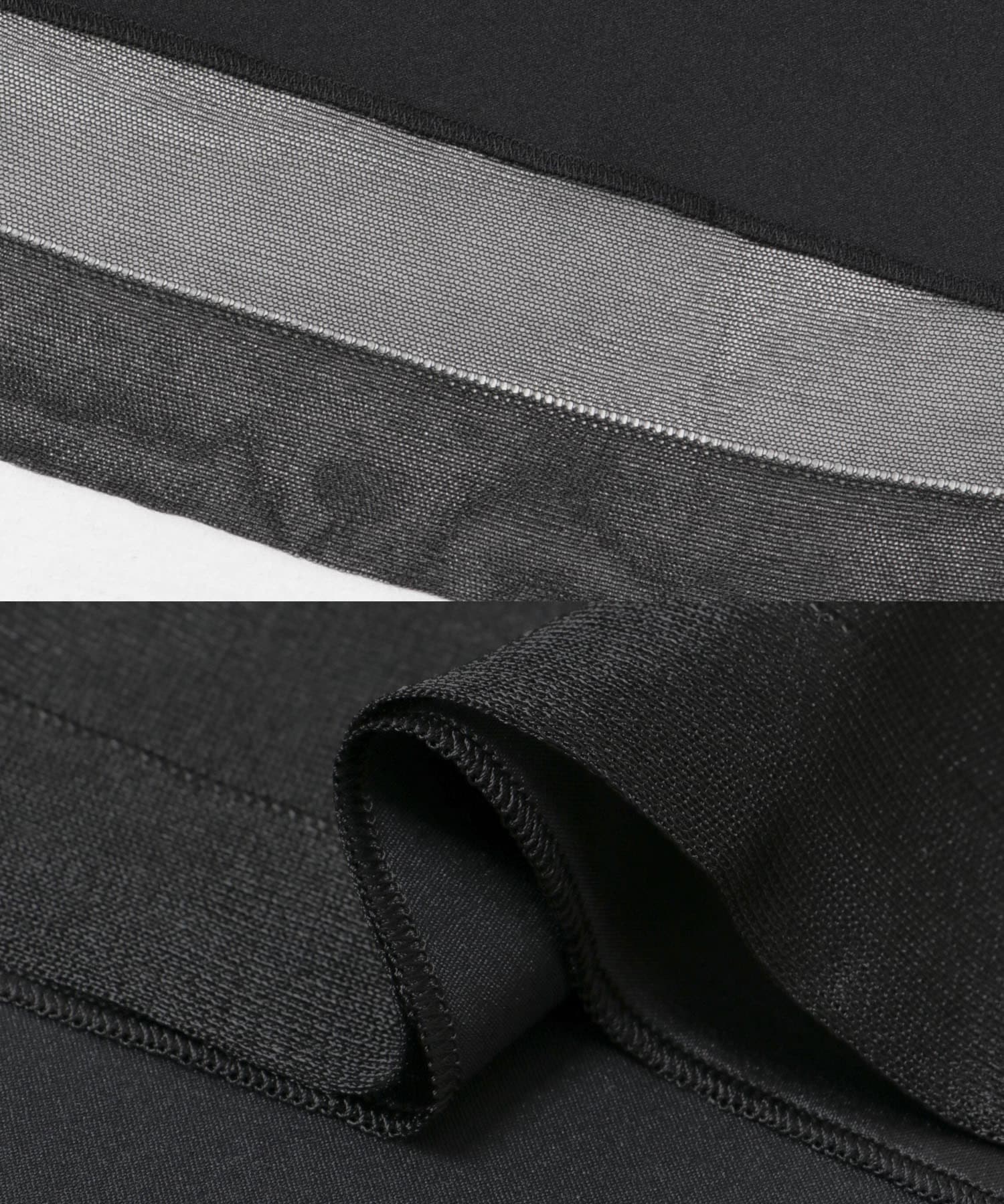 ODAKHA　sheer circular knit skirt BLACK 2