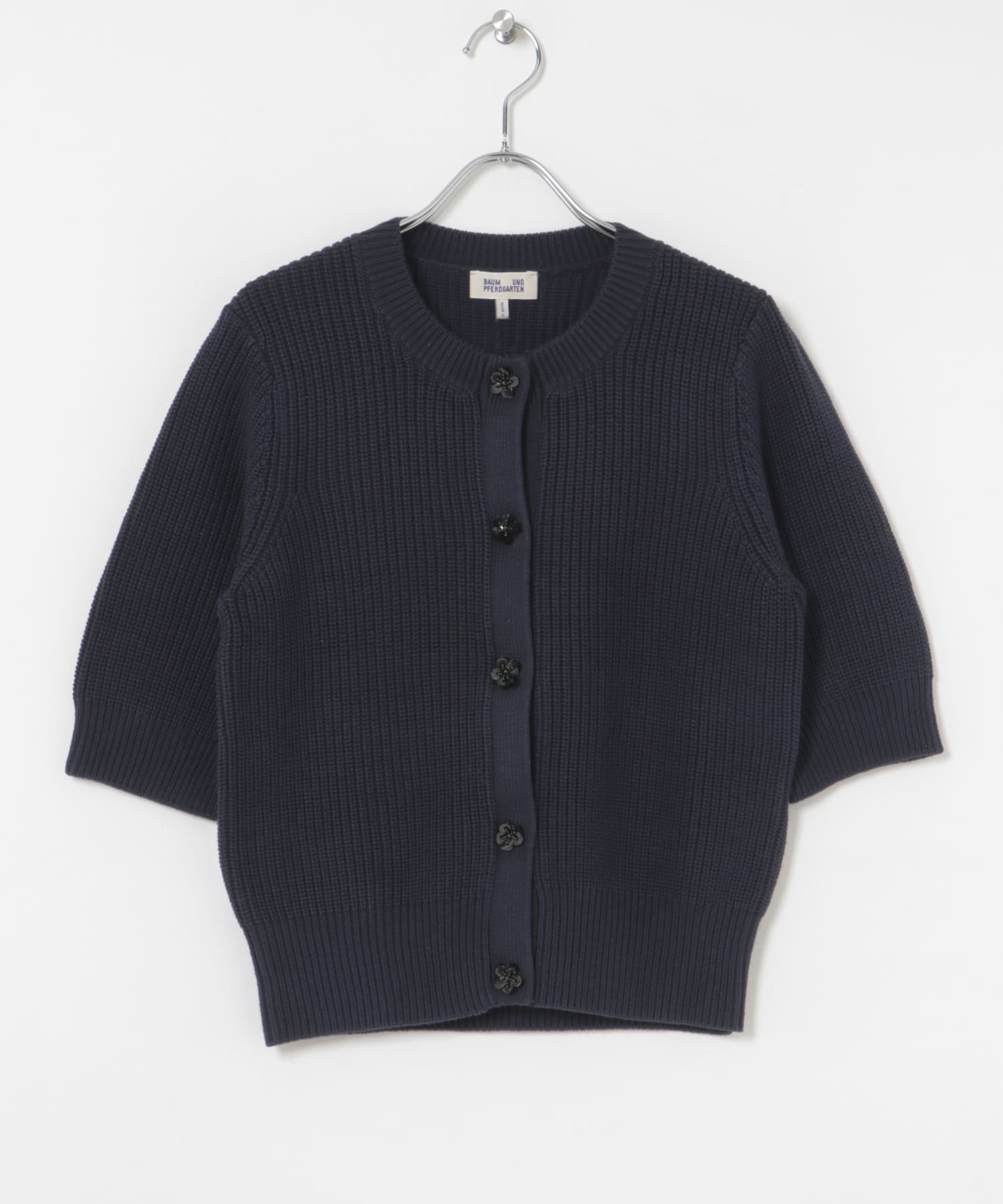 BAUM UND PFERDGARTEN　COTTON CARDIGAN B BLUE S