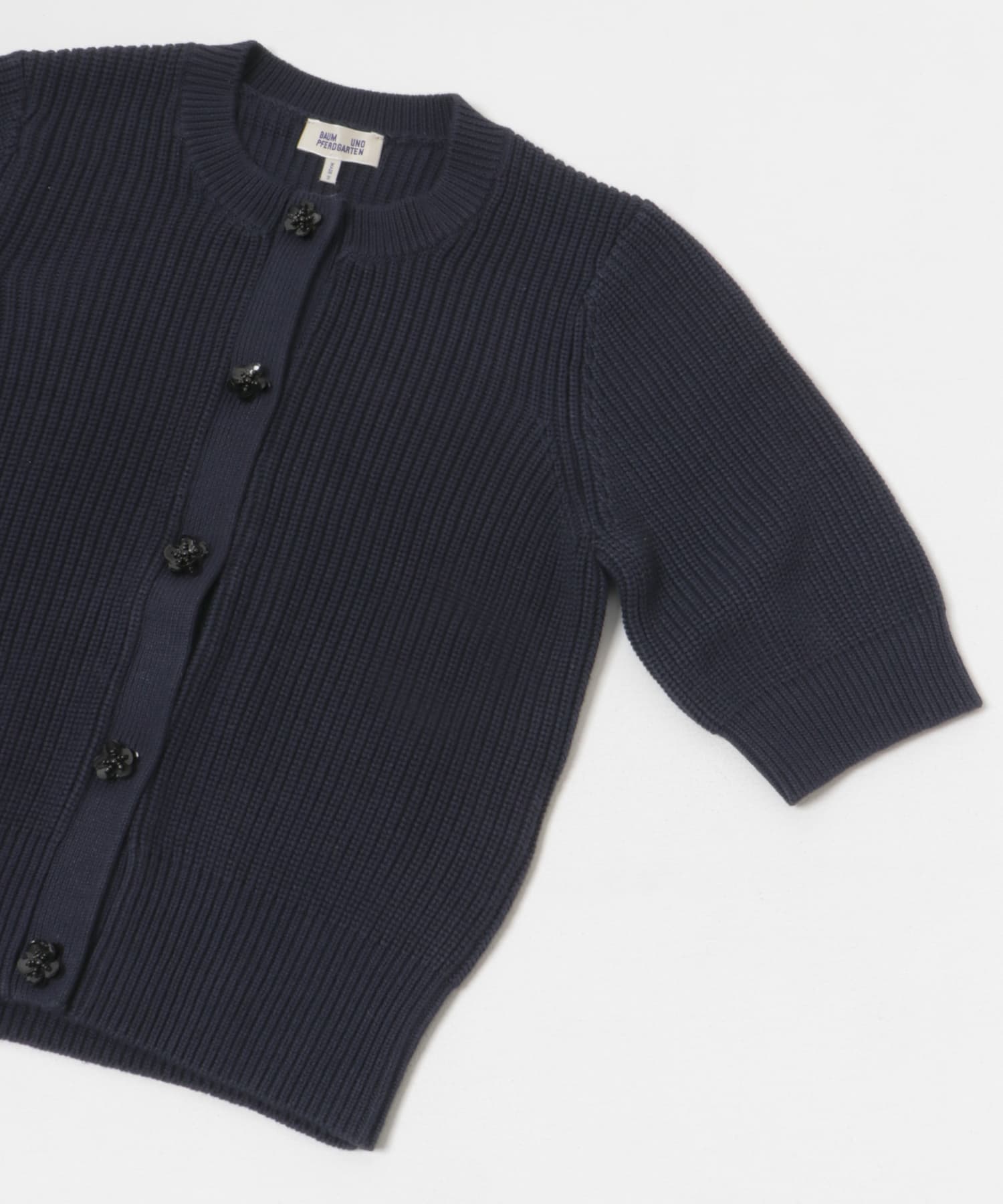 BAUM UND PFERDGARTEN　COTTON CARDIGAN B BLUE S