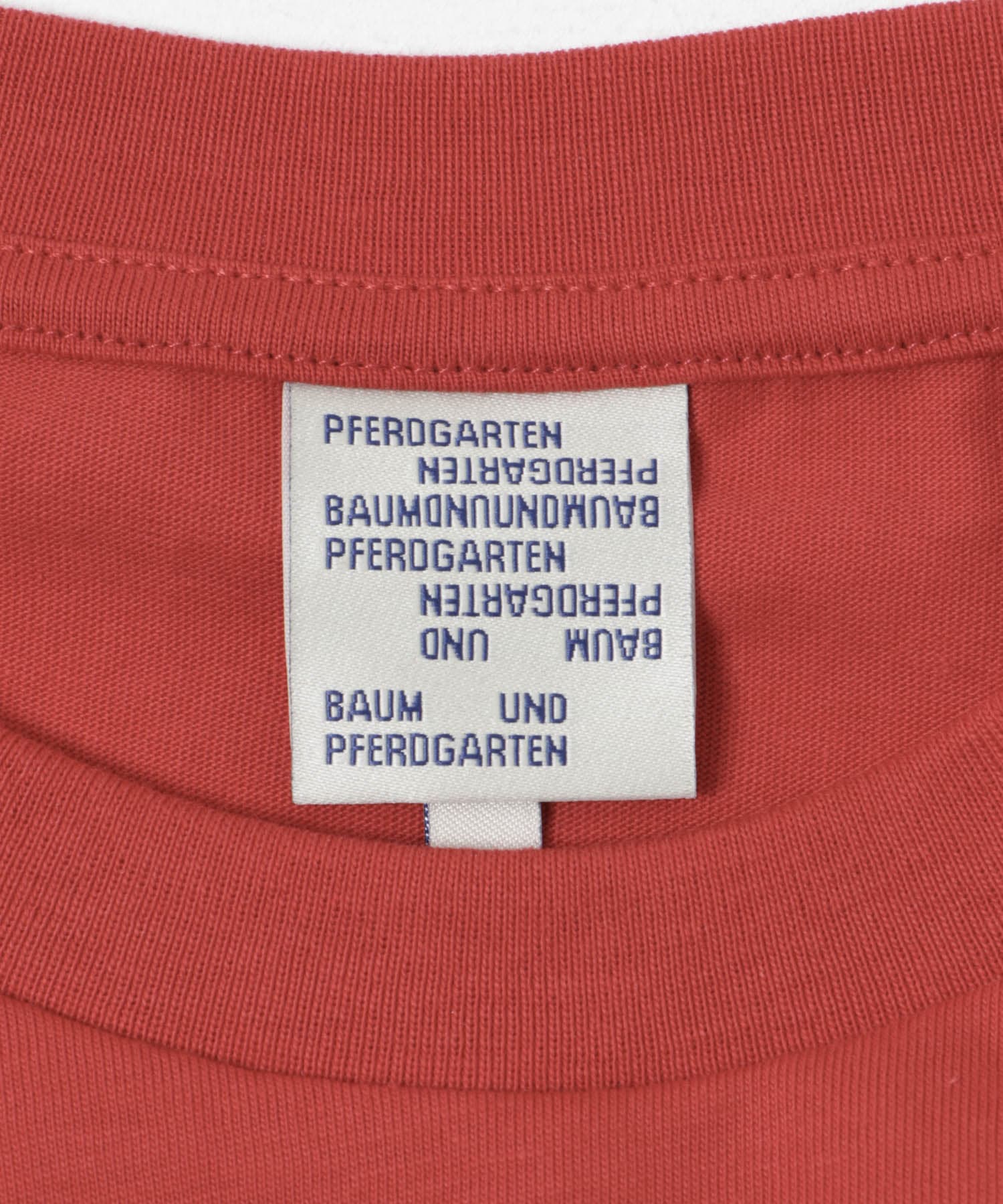BAUM UND PFERDGARTEN　COTTON JERSEY T-SHIRTS RED S