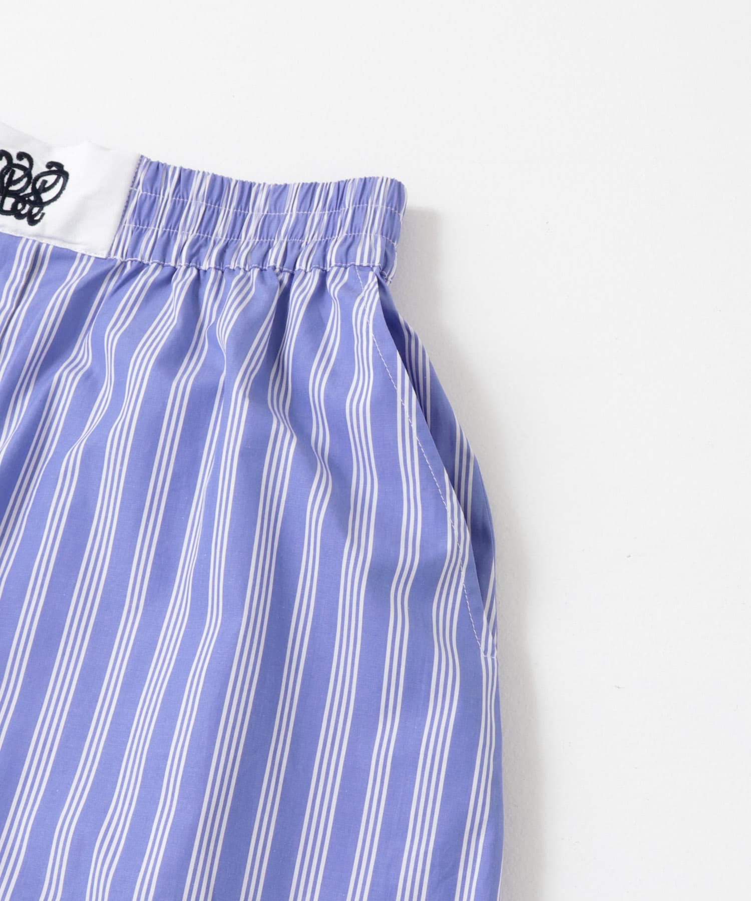 BAUM UND PFERDGARTEN　COTTON SHIRTING SHORTS BLUE 34