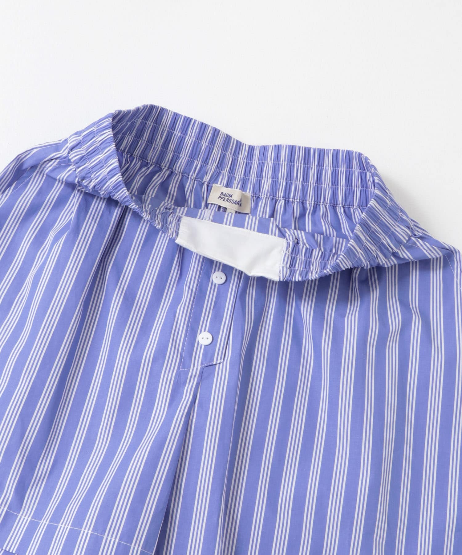 BAUM UND PFERDGARTEN　COTTON SHIRTING SHORTS BLUE 34
