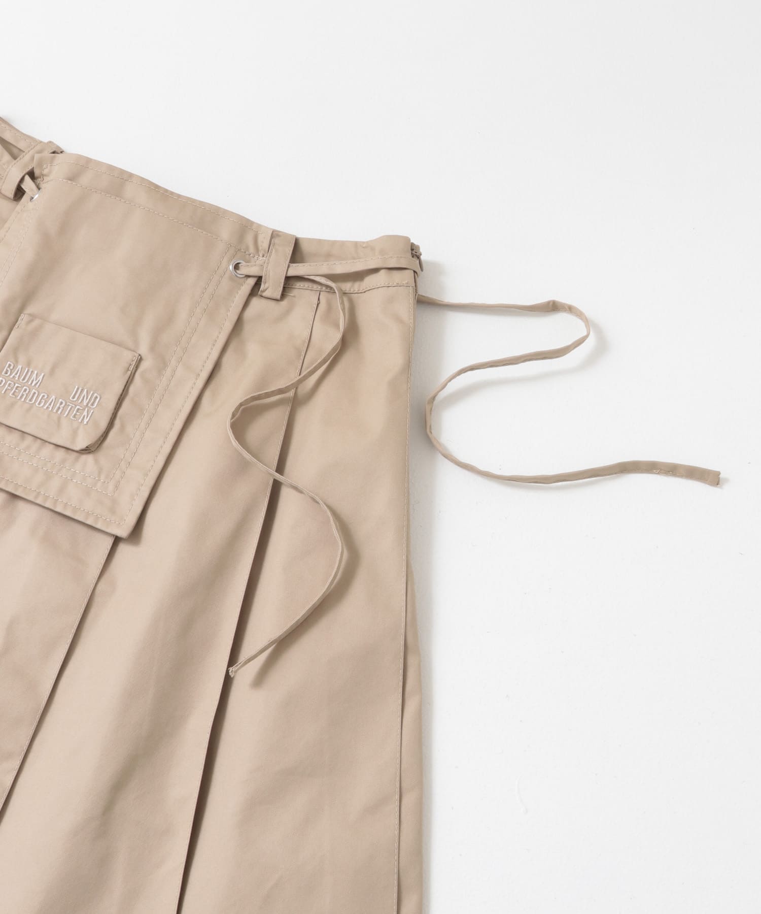 BAUM UND PFERDGARTEN　HEAVY COTTON SKIRT TAN 34