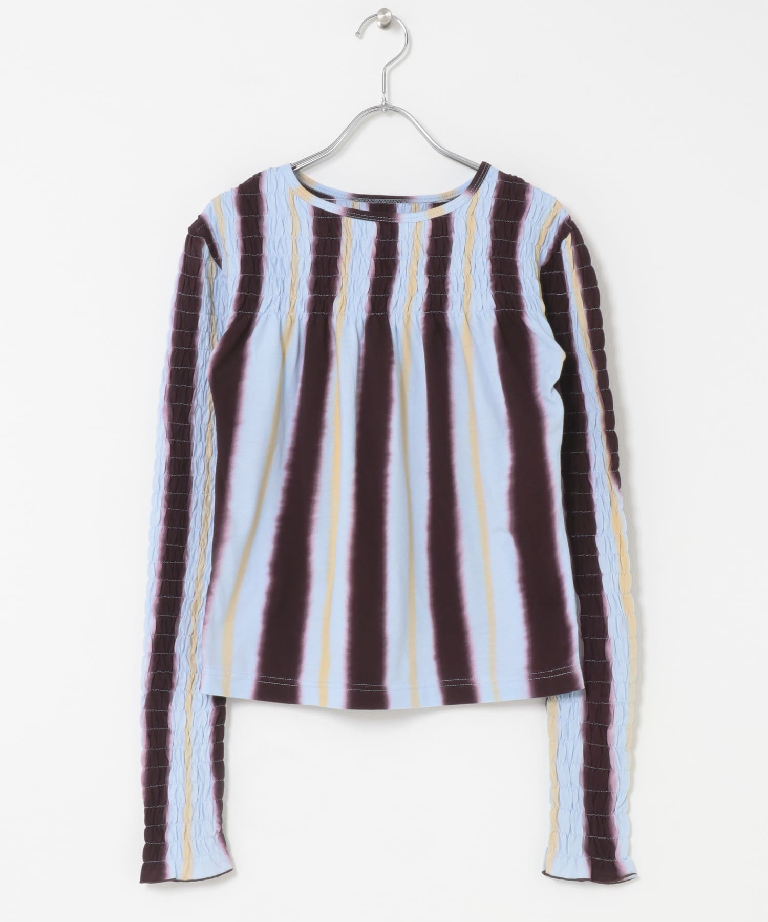 SUKU HOME　SHIRRED SLEEVE TOP B ELLIOT L