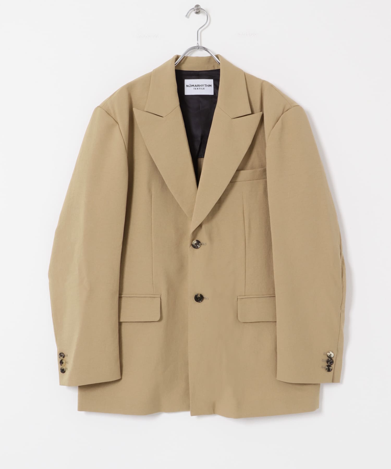 NOMARHYTHM TEXTILE　Wide Lapel Tailored Jk