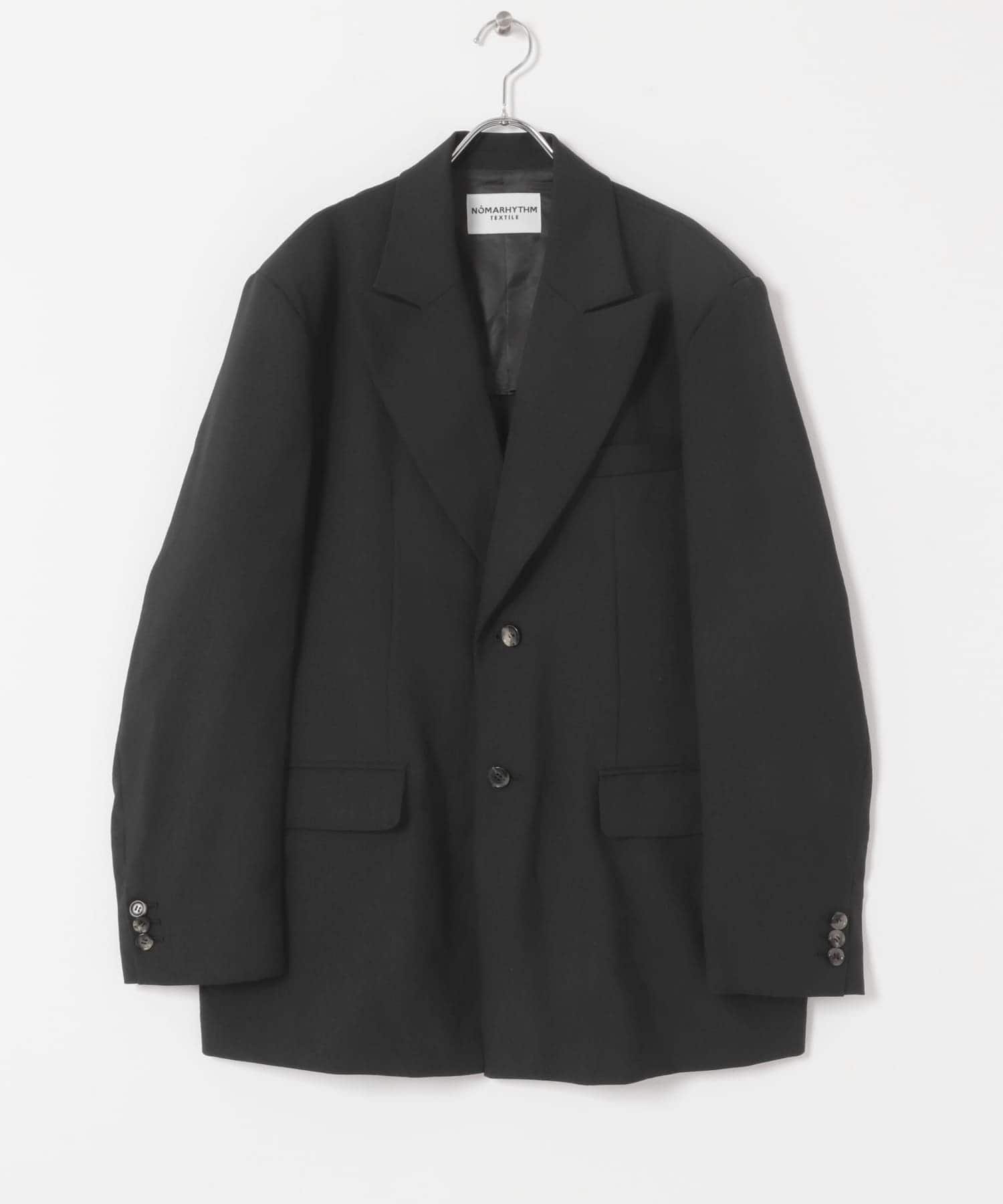 NOMARHYTHM TEXTILE　Wide Lapel Tailored Jk Black 1