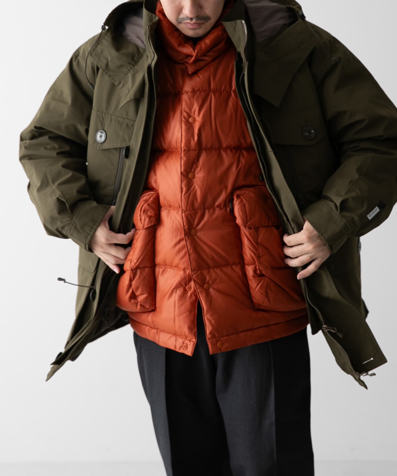 DAIWA PIER39 TECH MIL CANADIAN DOWN PARKA(M MILITARY O): アウター