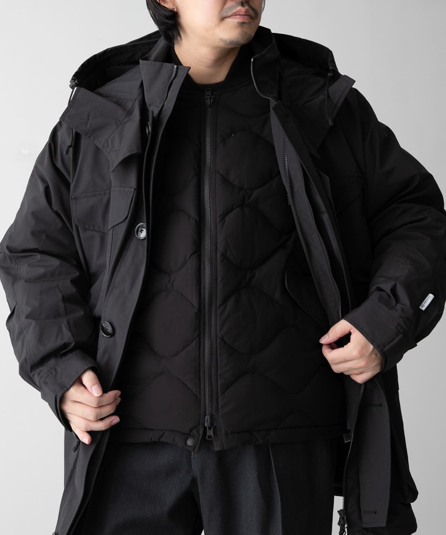 model身長：174cm 着用サイズ：L