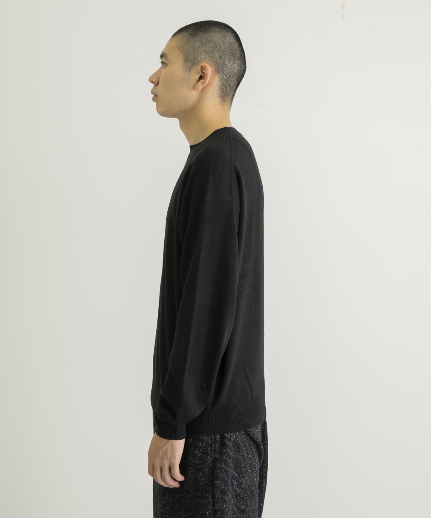 model身長：177cm　着用サイズ：46