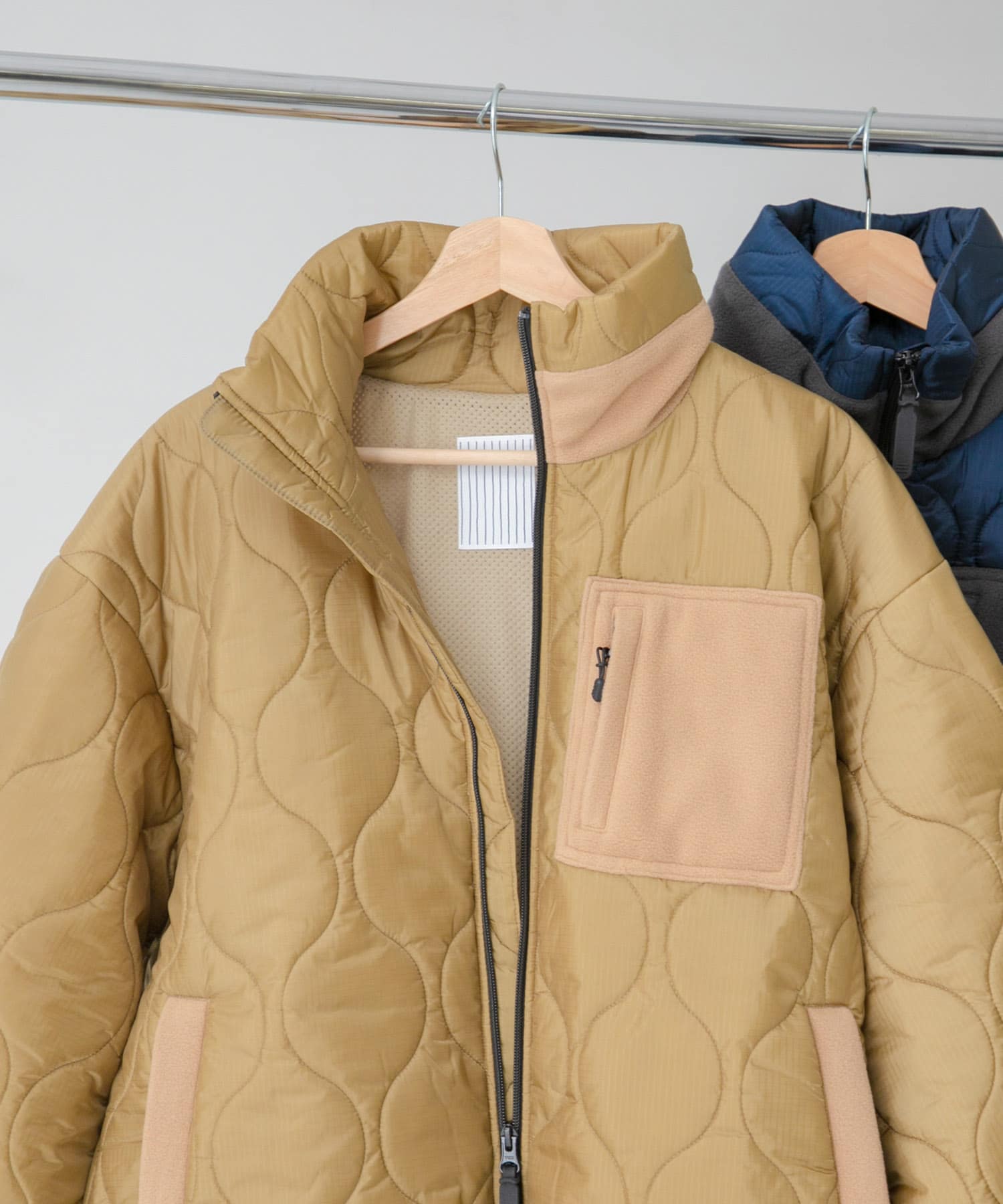 SFC　QUILTED PUFF JACKET KHA/BEG L